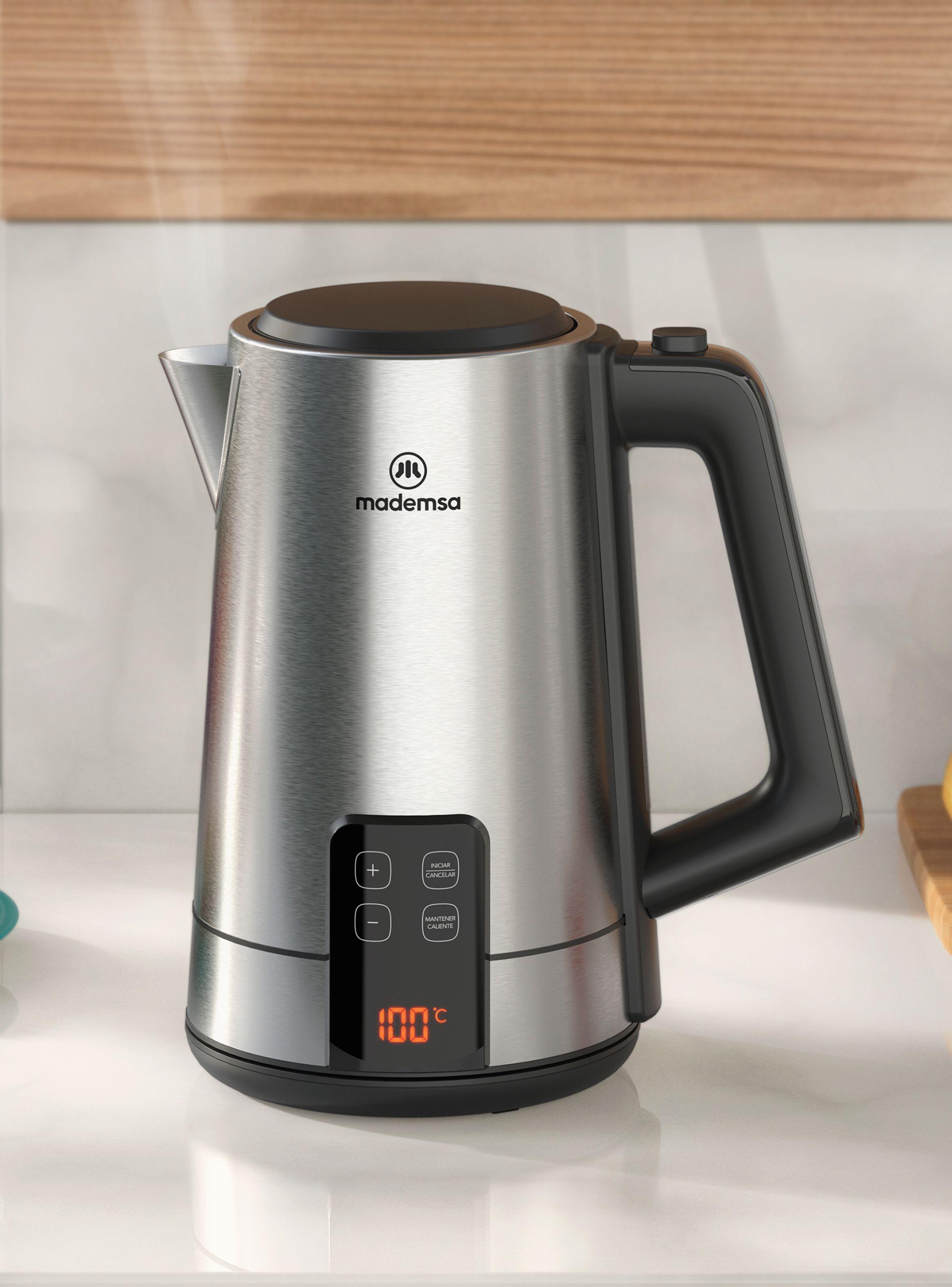 Hervidor Eléctrico Mademsa 2L con Control de Temperatura y Panel Digital MEK50 Inox-5
