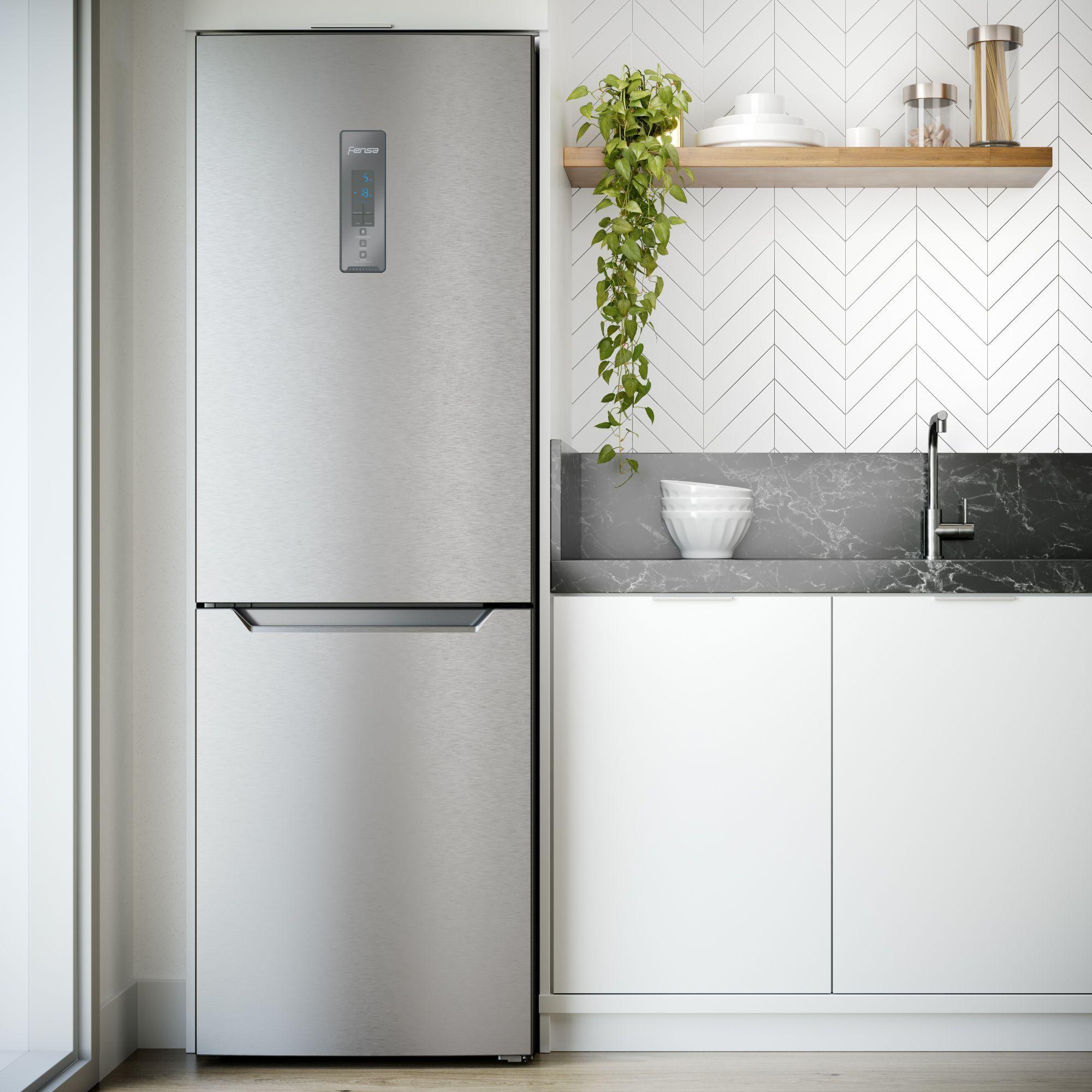Refrigerador Fensa 323L No Frost Bottom Freezer DB60S Inox-5