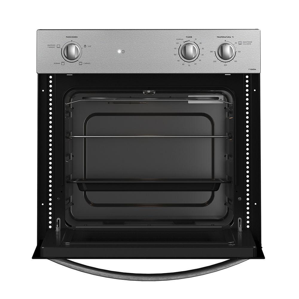 Horno Empotrable Eléctrico 66L Cavidad Esmaltada F 1060R A Gris-4