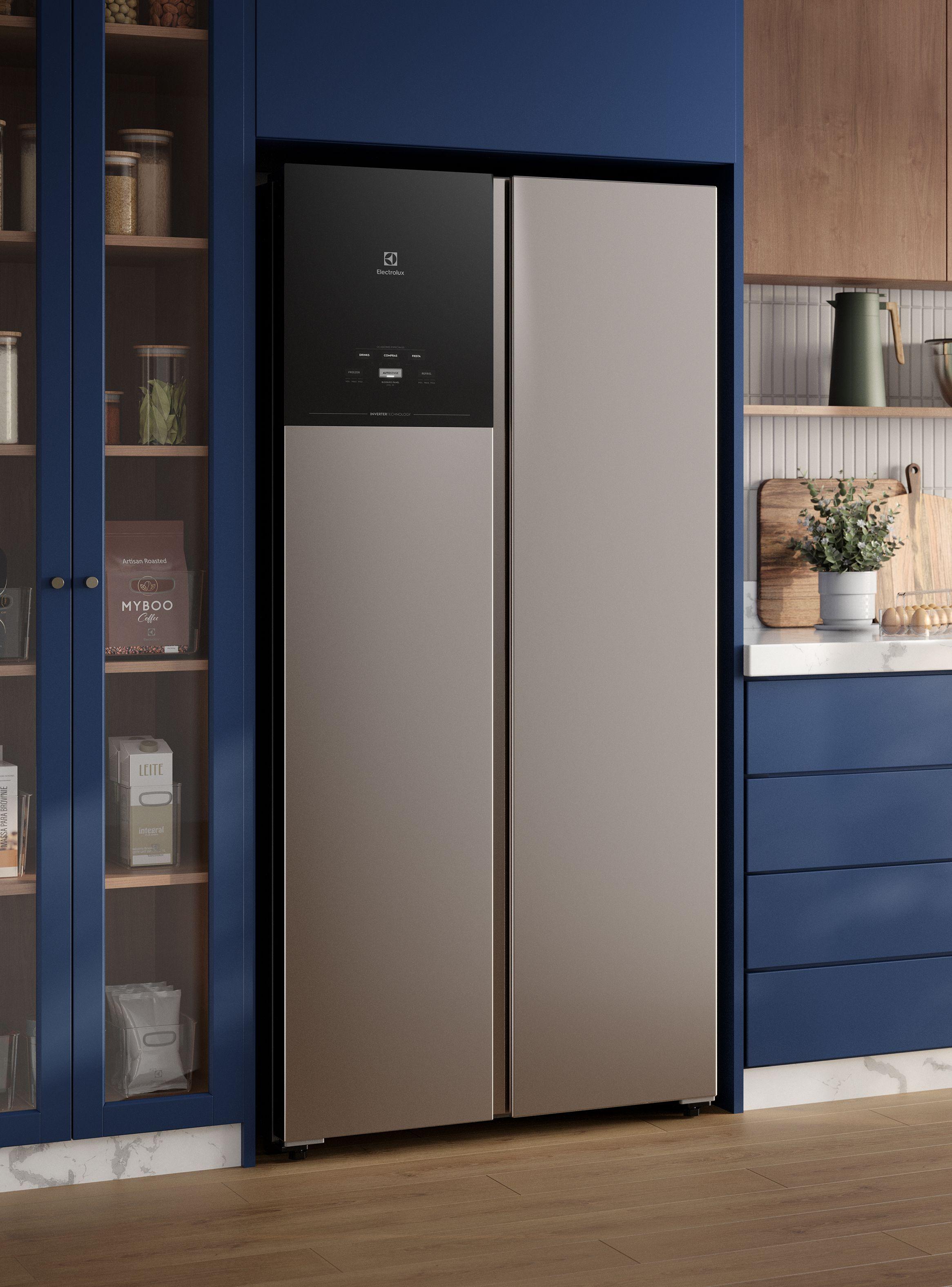 Refrigerador 440L No Frost Side by Side Inverter ES40S Inox-5