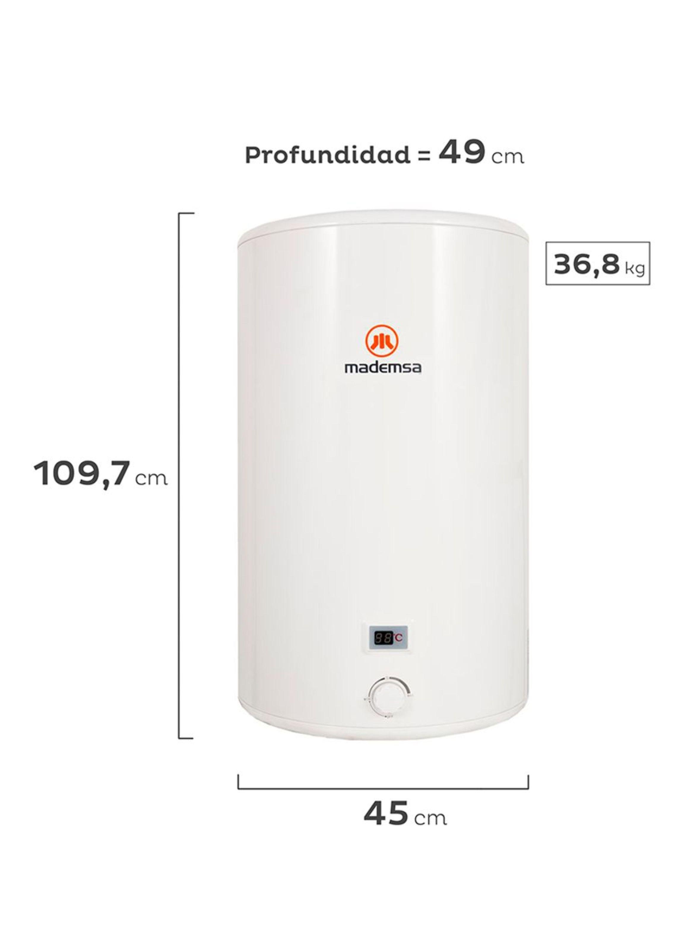 Termo Eléctrico Mademsa 120 Litros Mural Term 120 Blanco-1
