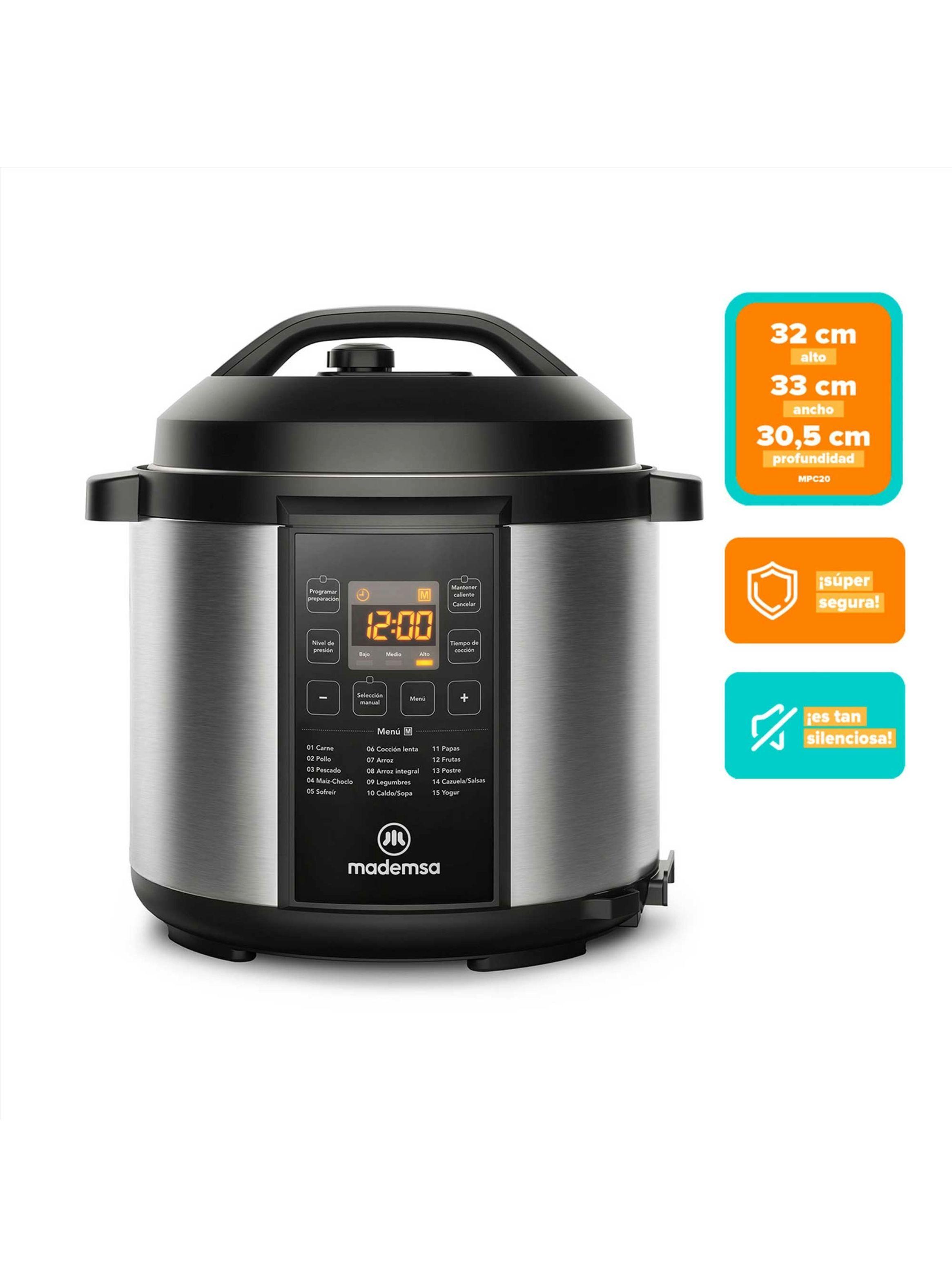 Olla Eléctrica Multicocción Mademsa 6L Temporizador MPC20-2