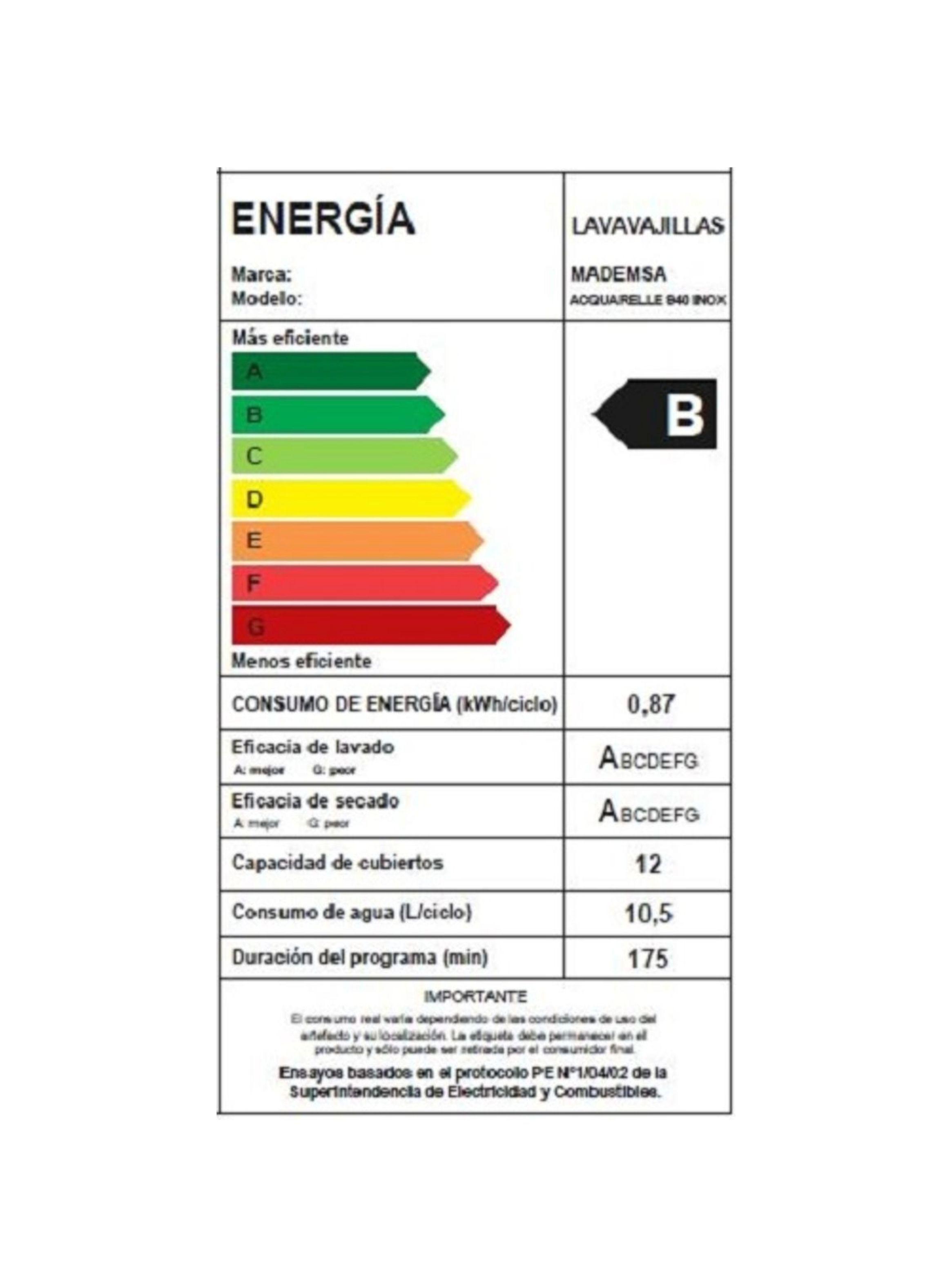 Lavavajillas 12 Cubiertos Panel Digital Acquarelle 940-7