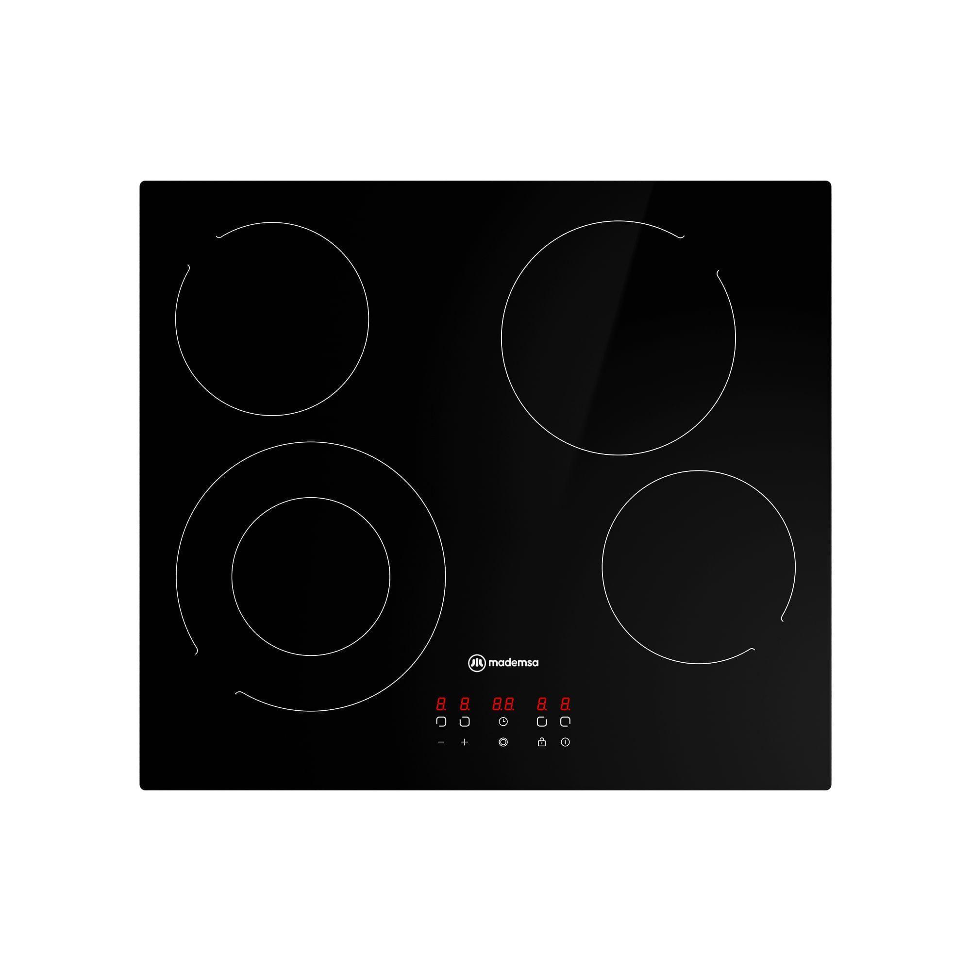 Encimera Eléctrica 4 Platos Mademsa Vitrocerámica VM4TR-0