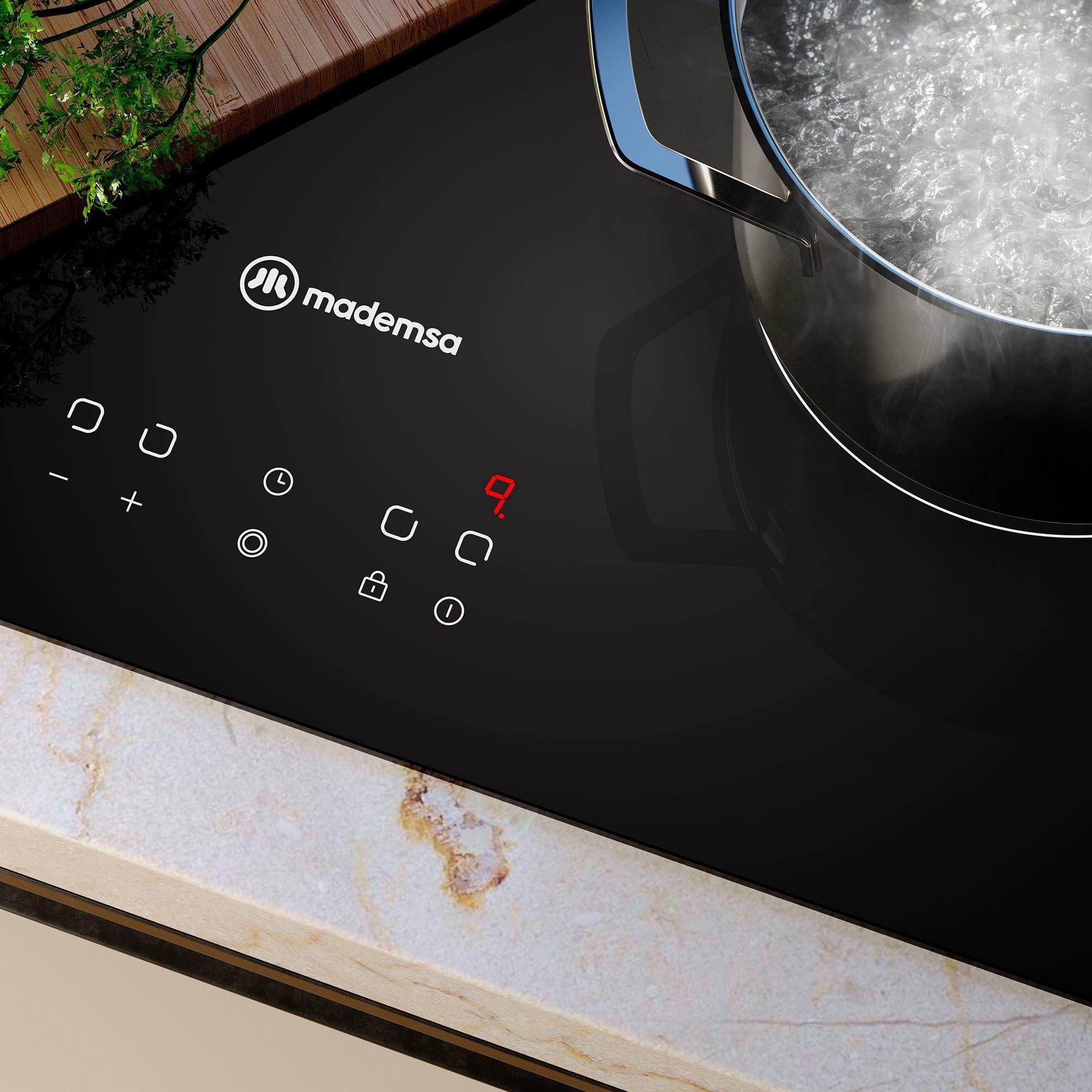 Encimera Eléctrica 4 Platos Mademsa Vitrocerámica VM4TR-8