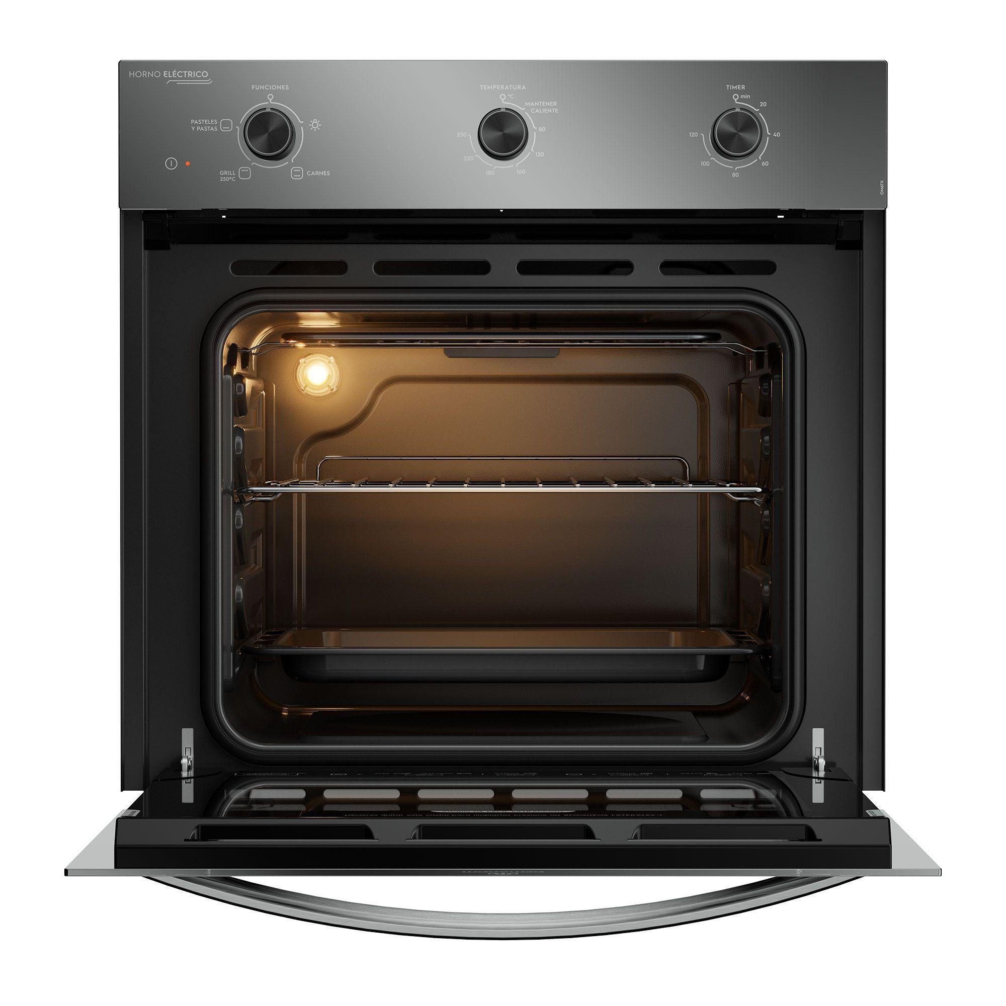 Horno Empotrable Eléctrico 59L Temporizador y Limpia Fácil OM6TX-6
