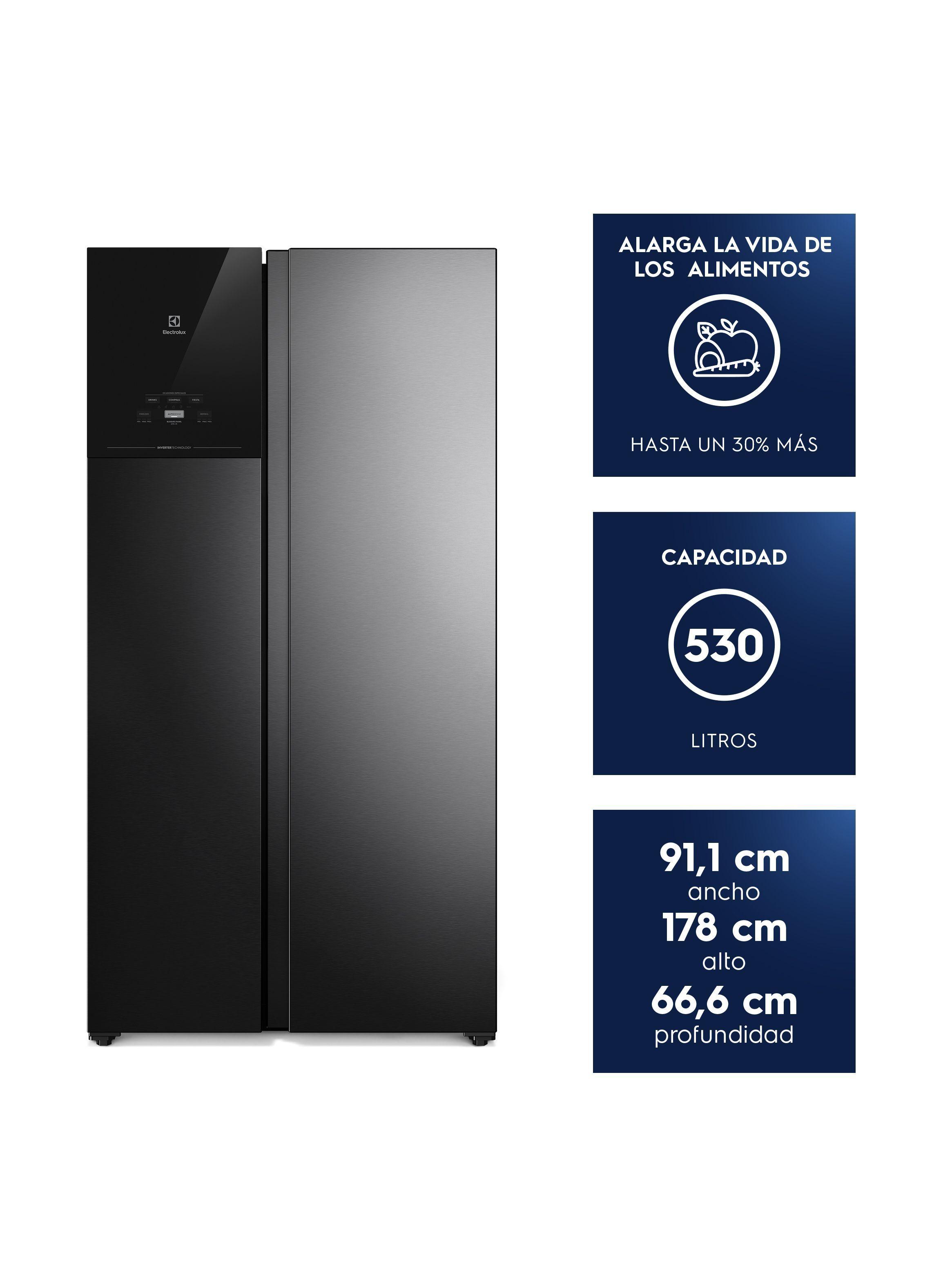 Refrigerador 530L No Frost Side by Side Inverter ES50B Black-2