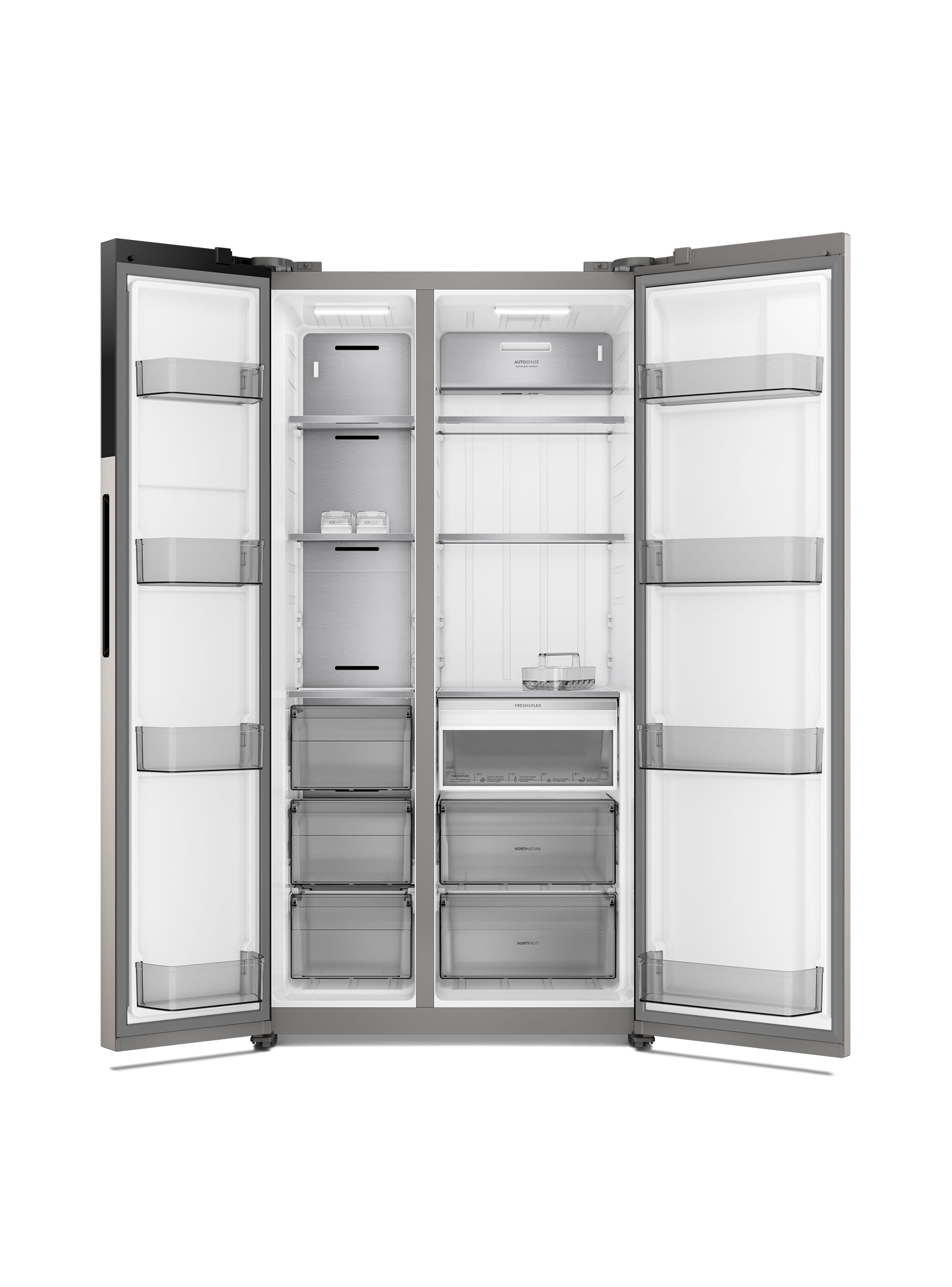 Refrigerador 624L No Frost Side by Side Inverter ES60S Inox-3