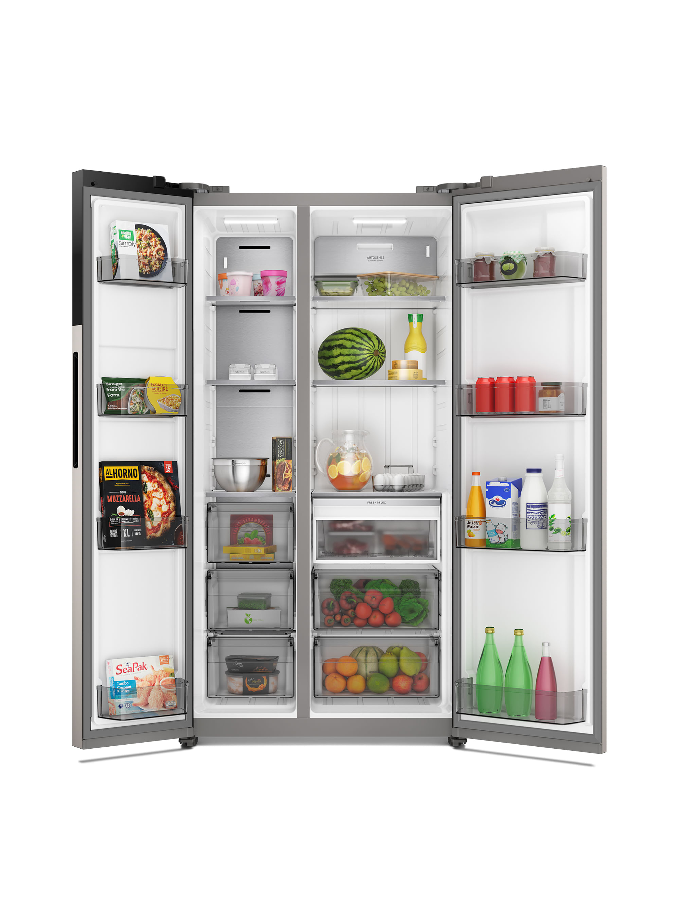 Refrigerador 624L No Frost Side by Side Inverter ES60S Inox-4