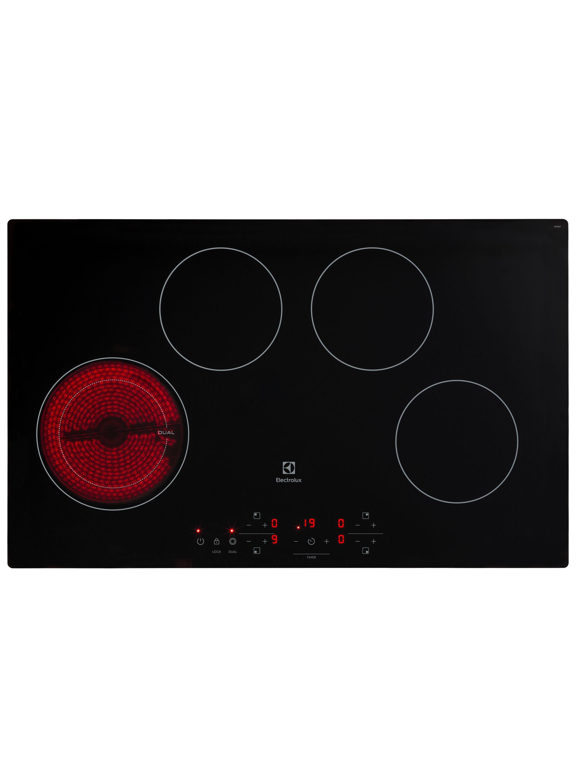 Encimera Eléctrica 4 Platos Vitrocerámica Panel Touch VE7DT-4