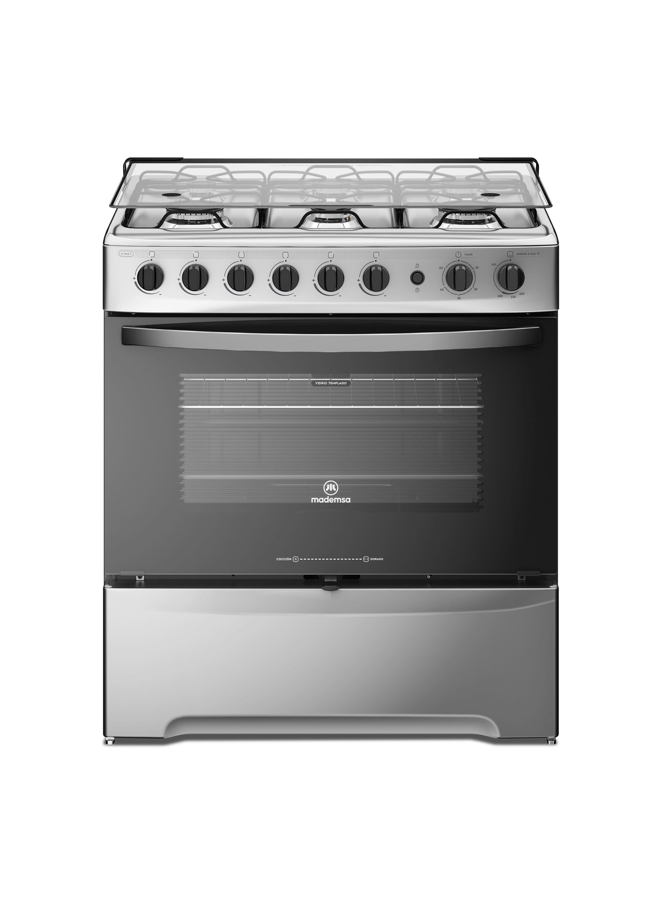 Cocina A Gas  6 Platos Inox M 840 T-0