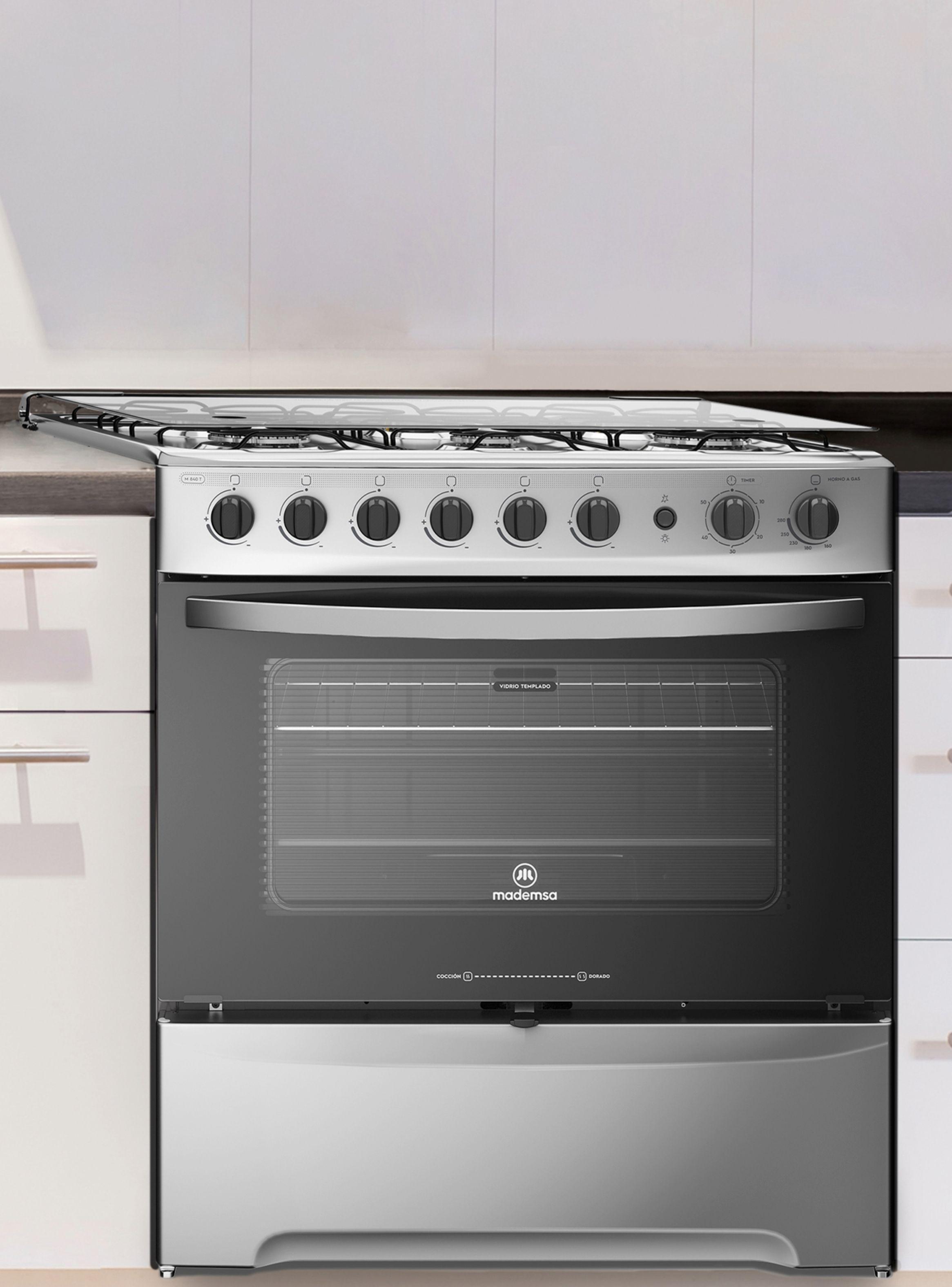 Cocina A Gas  6 Platos Inox M 840 T-2