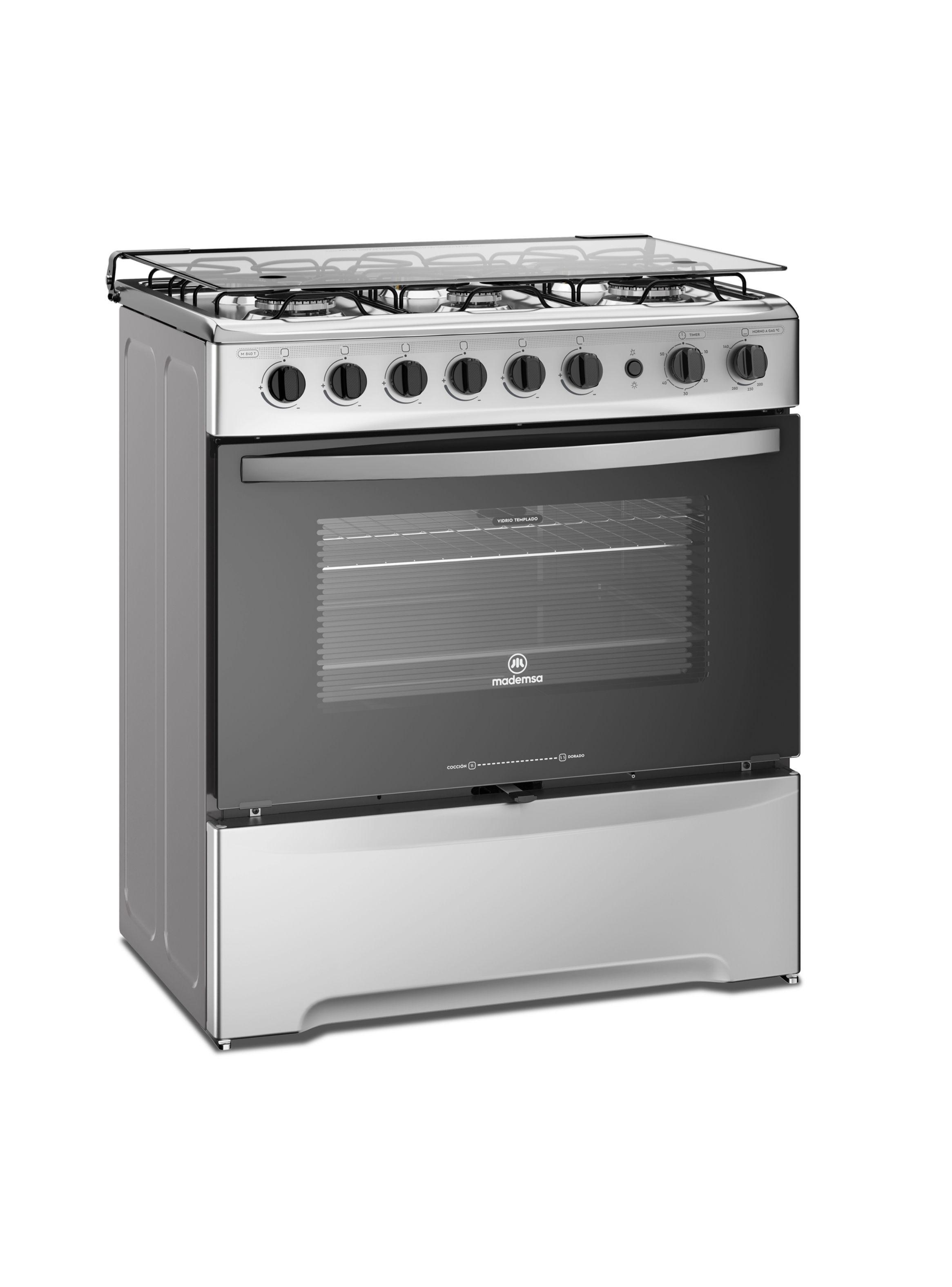 Cocina A Gas  6 Platos Inox M 840 T-4