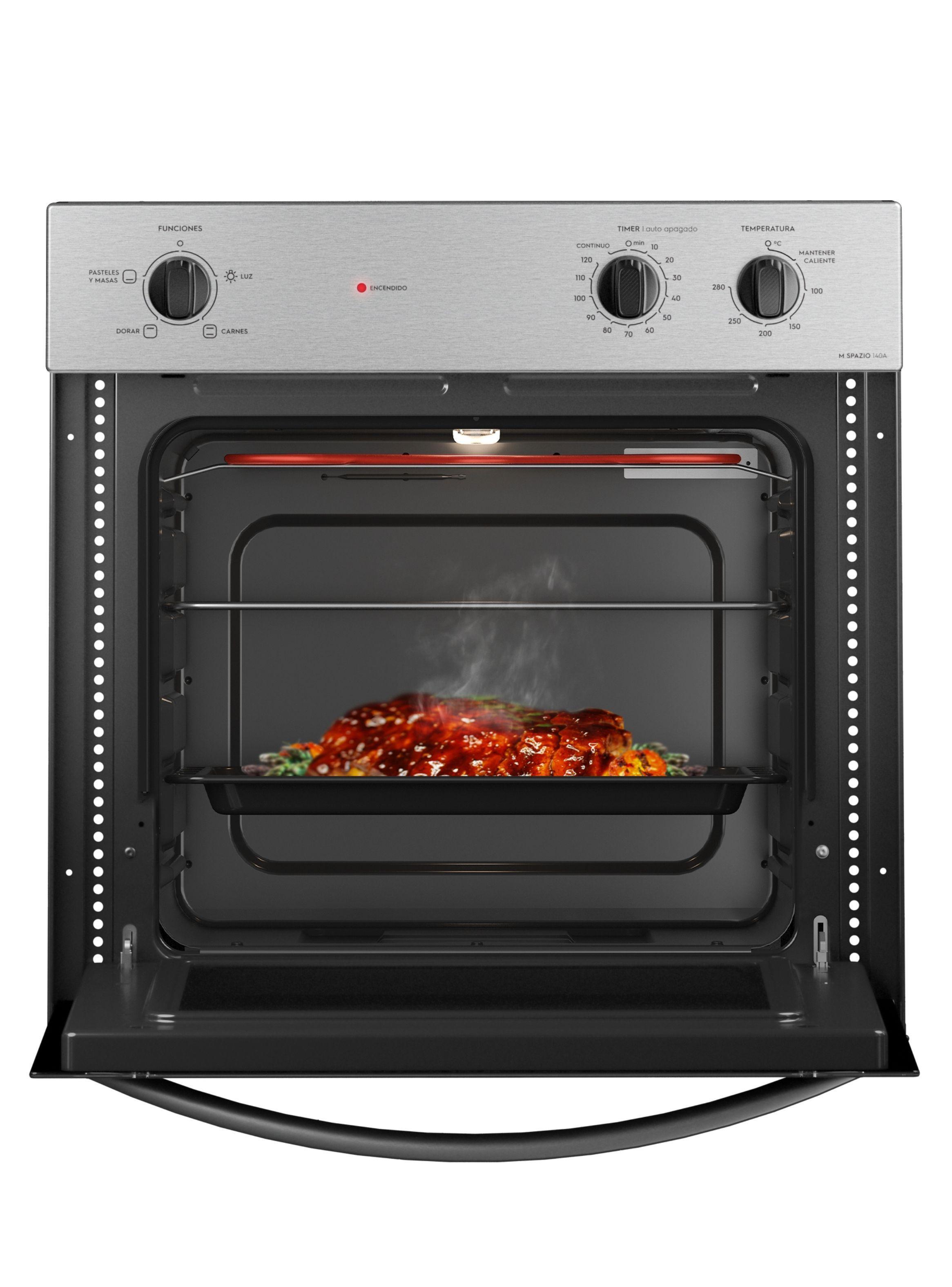 Horno Empotrable Eléctrico 66L Timer M Spazio 140A Negro-4