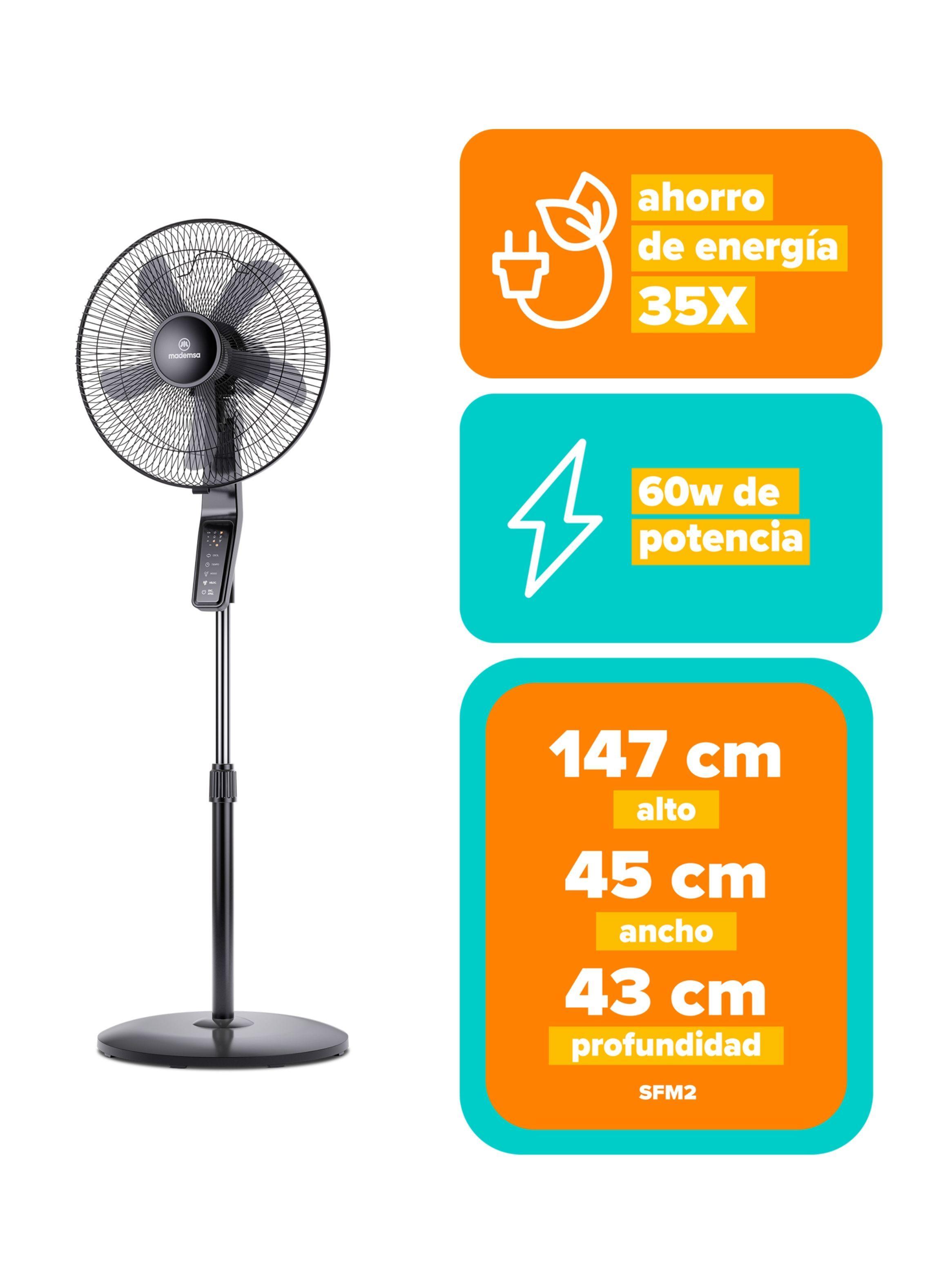 Ventilador de Pedestal 60W Timer y Control Remoto SFM2-2