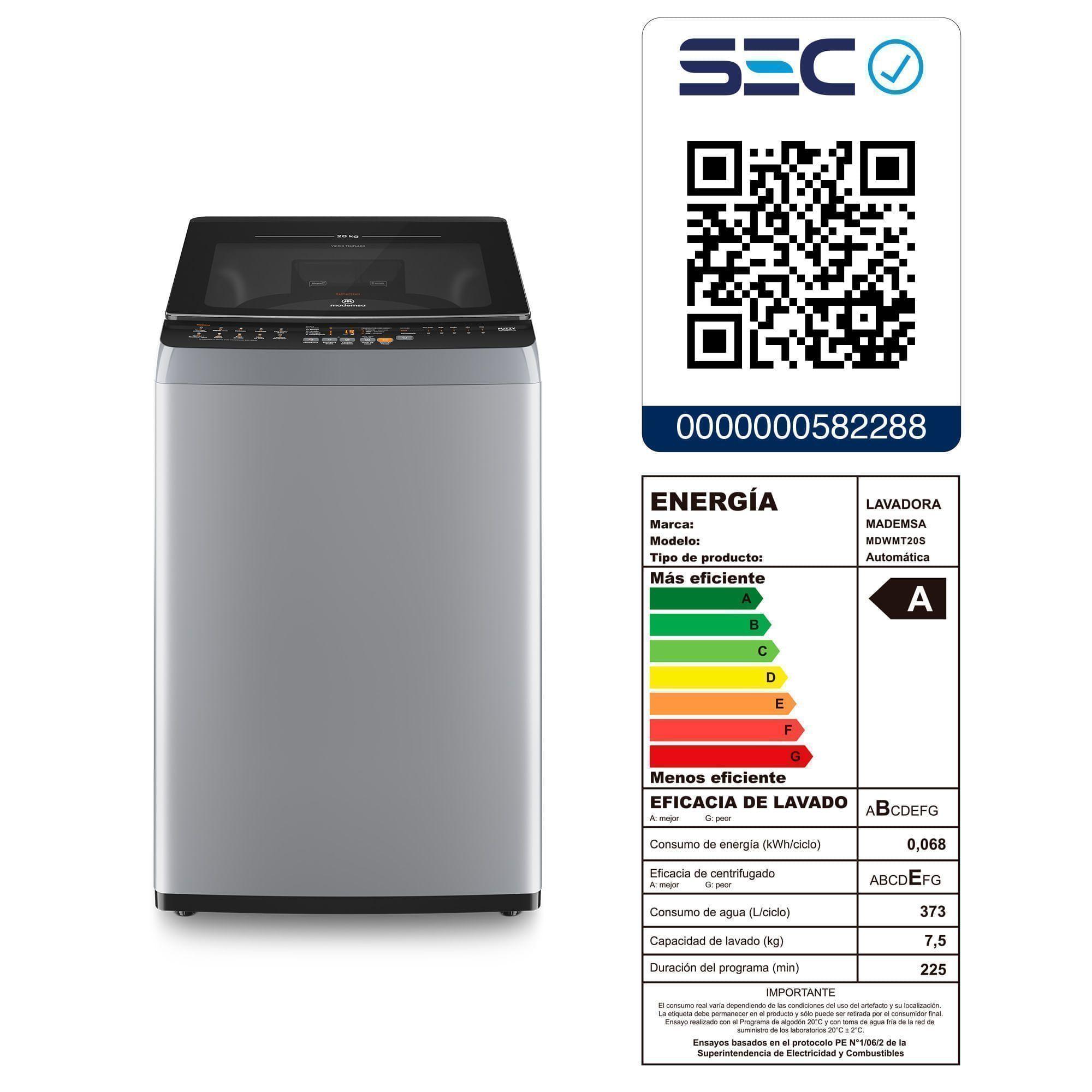 Lavadora Automática 20Kg Carga Superior MDWMT20S Silver-7
