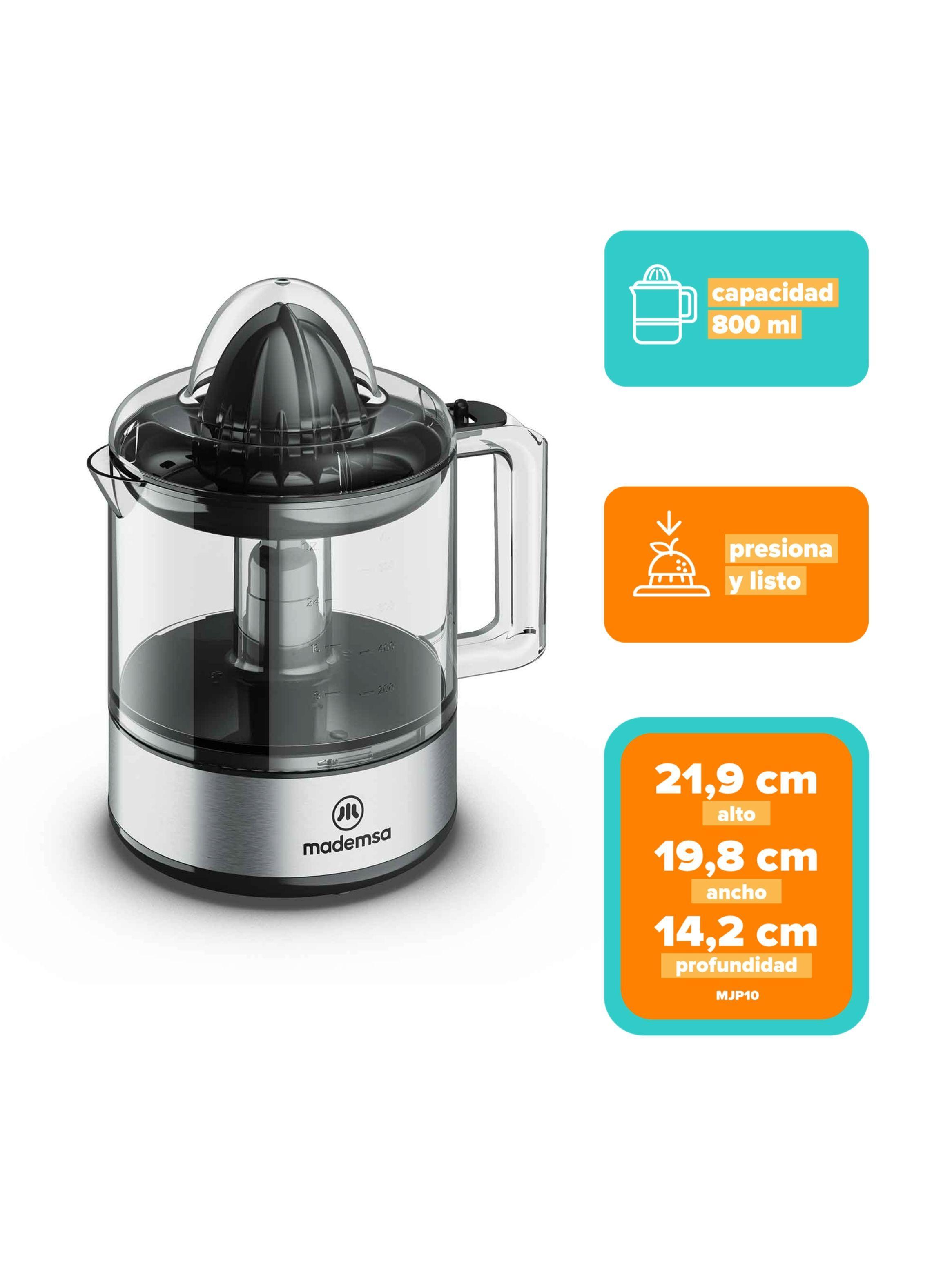 Exprimidor Mademsa 0,8L Rotación Alternada MJP10-2