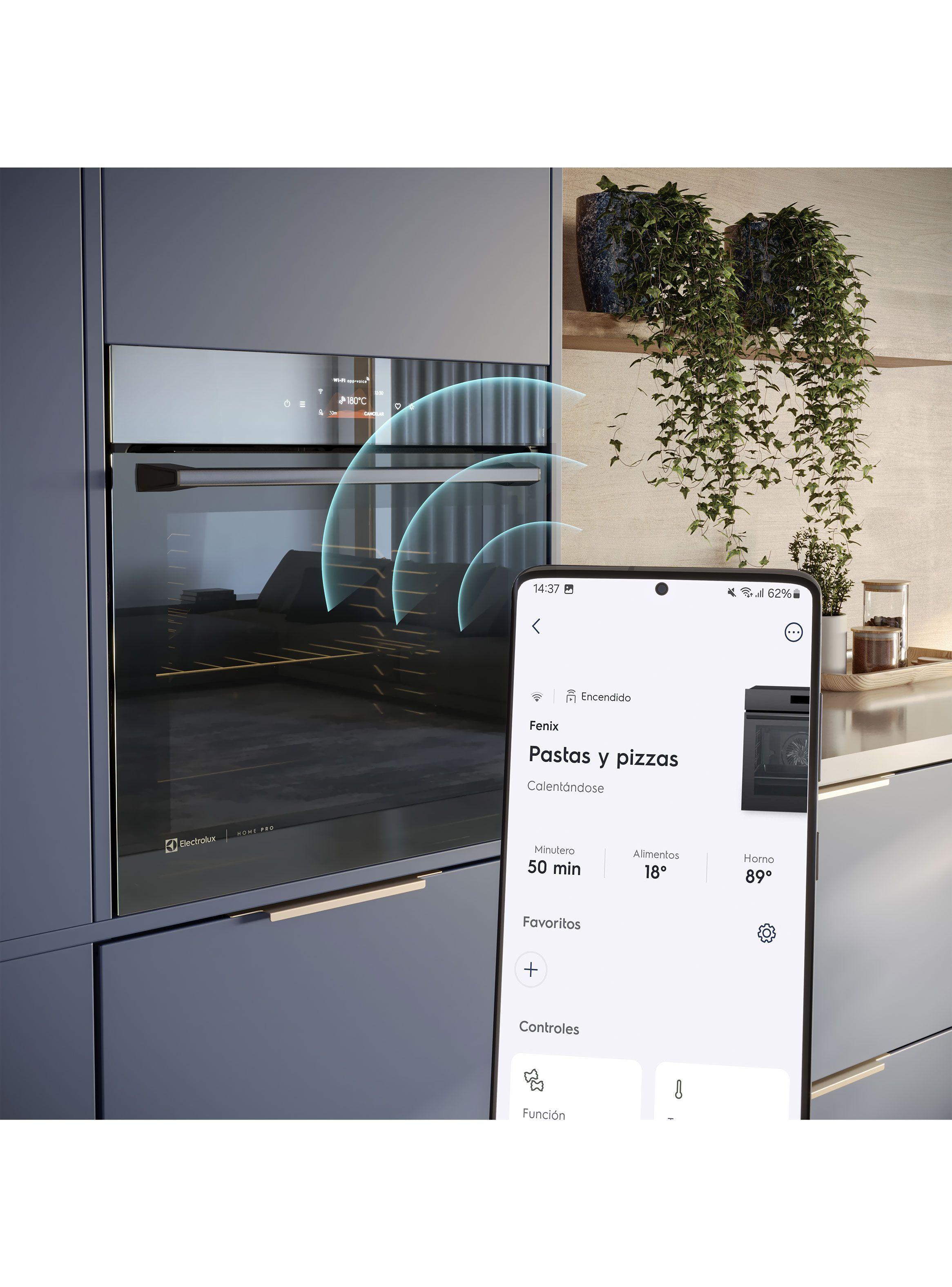 Horno Eléctrico Empotrable 80L Función Freidora Aire y Wi-Fi-5