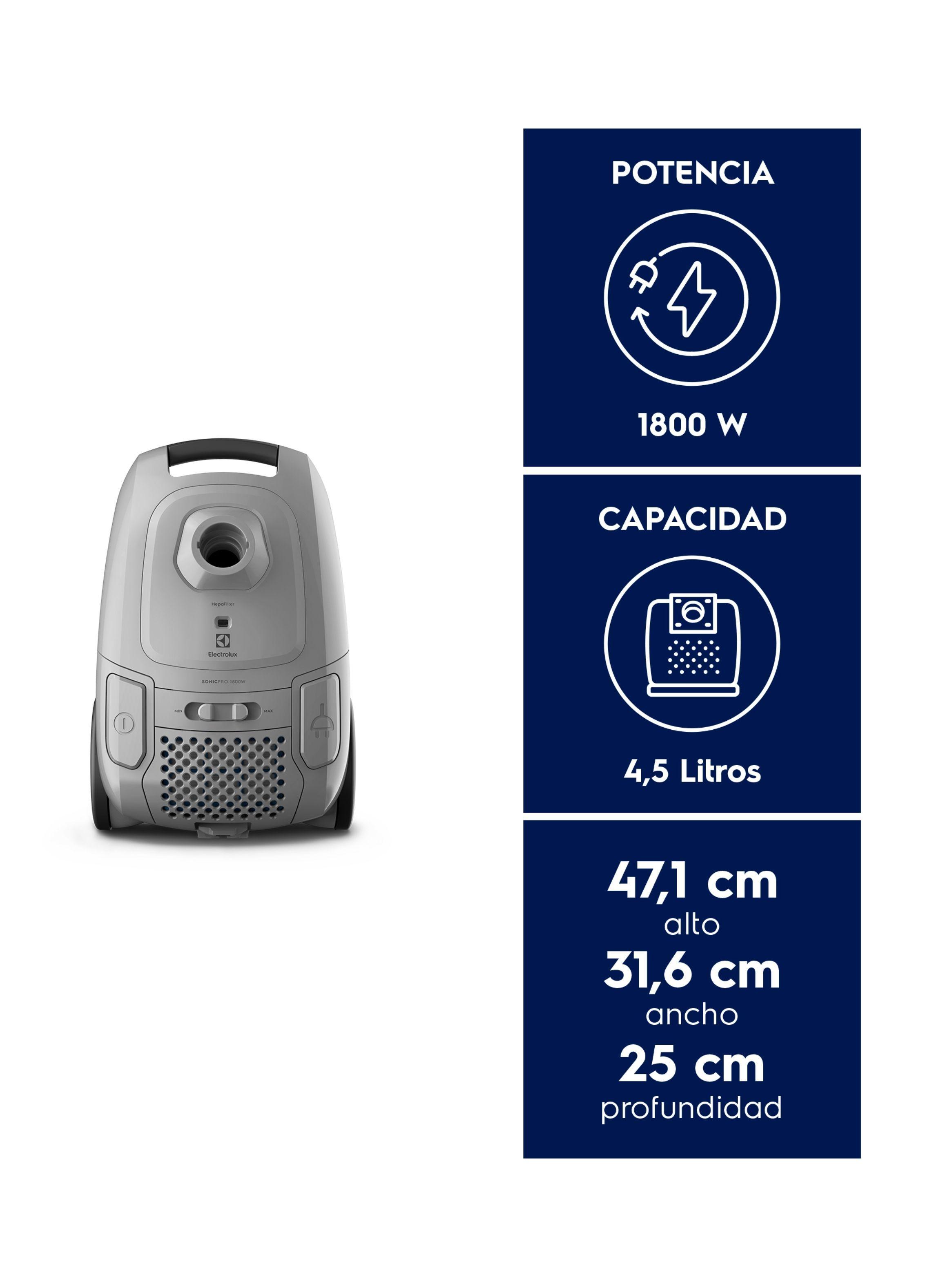 Aspiradora con Bolsa Electrolux Ciclónica 1800W Sonic BGG30-2