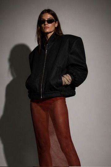 Chaqueta Bomber Lana Volume Wool Bomber-7