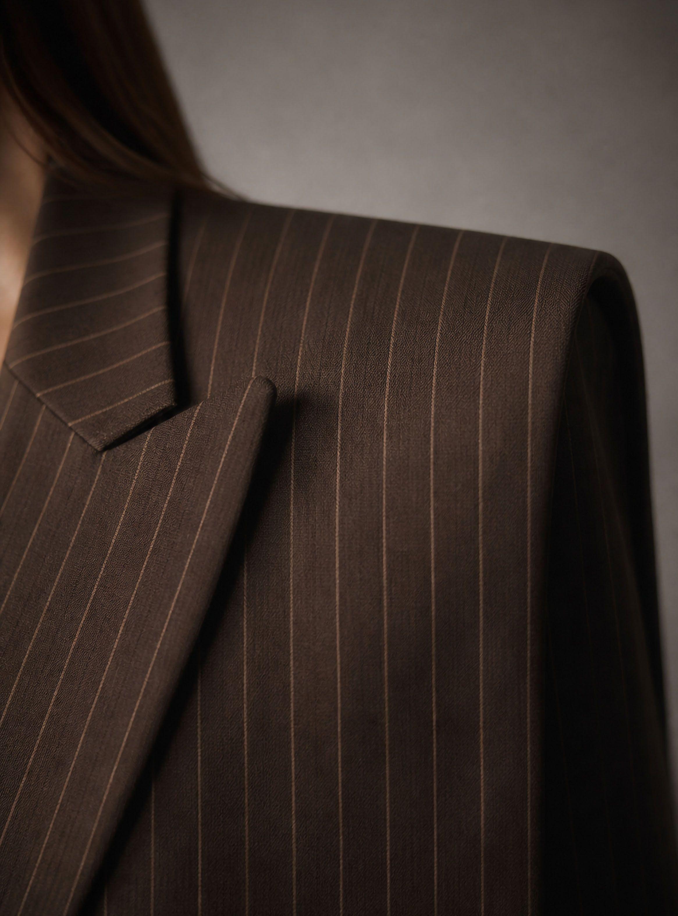Chaqueta con Botagua Pinstriped Cape Jacket-3