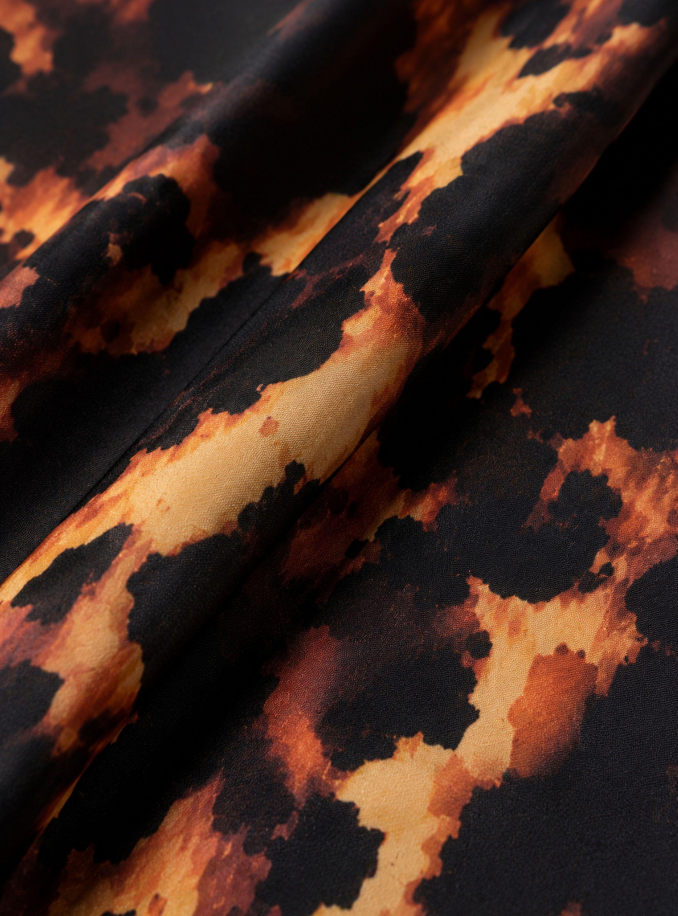 Falda Recta Pinzas Abstract Contour Skirt-3
