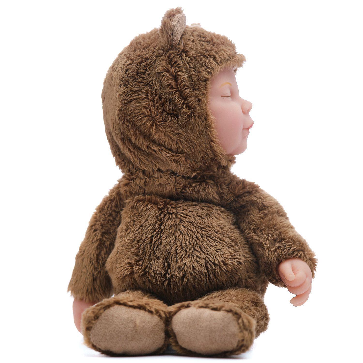 Muñeco Tierno Modelo Bebe Oso Chocolate-1