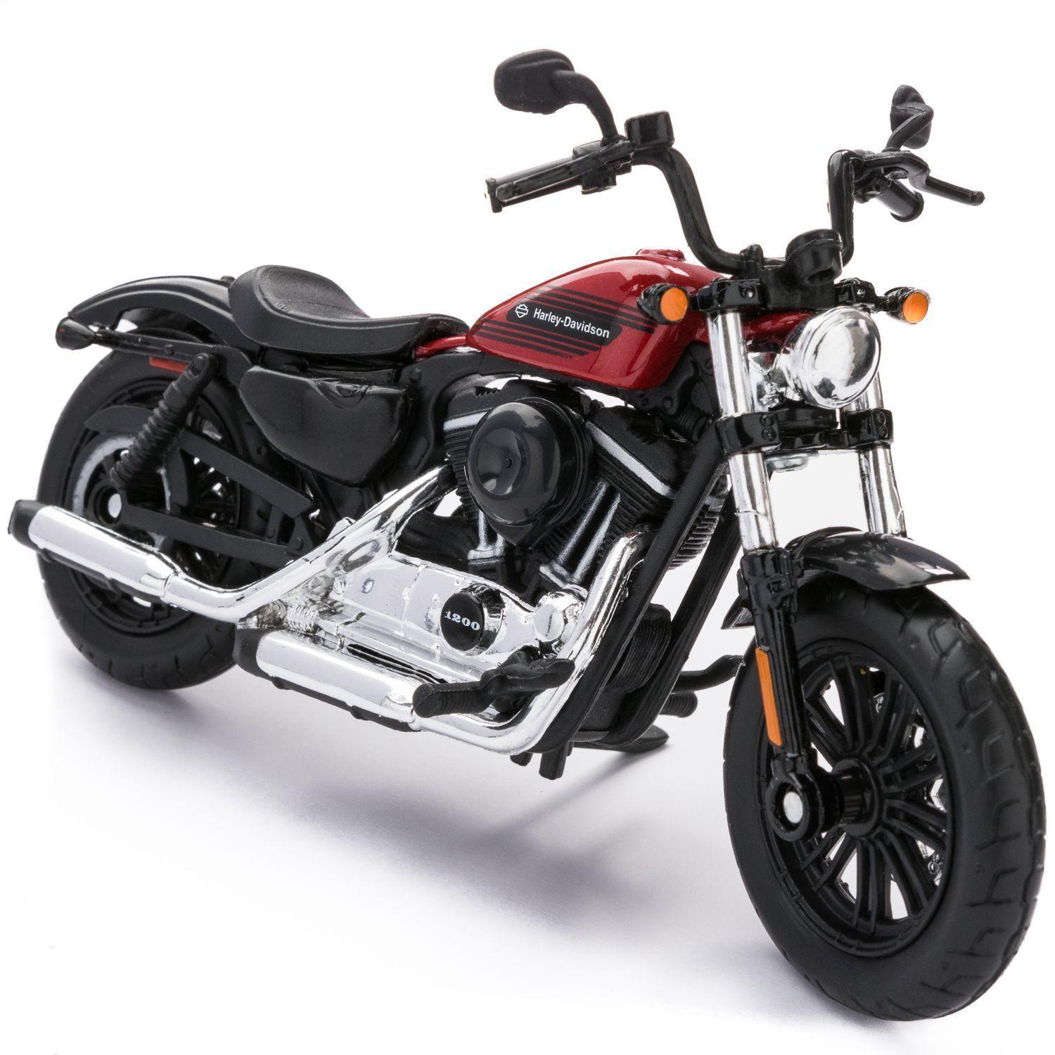 Moto coleccionable Harley Davidson Modelo 2018 Forty-Eight Special rojo-0