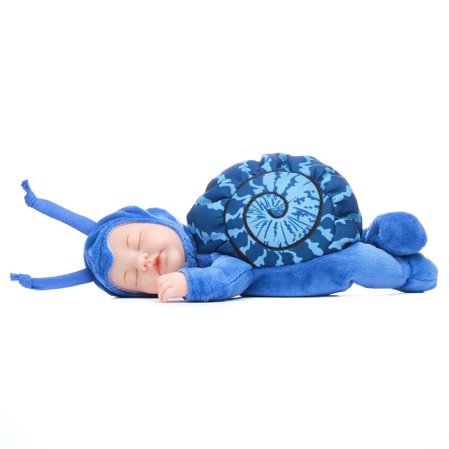 Muñeco Tierno Modelo Bebe Caracol Azul-0