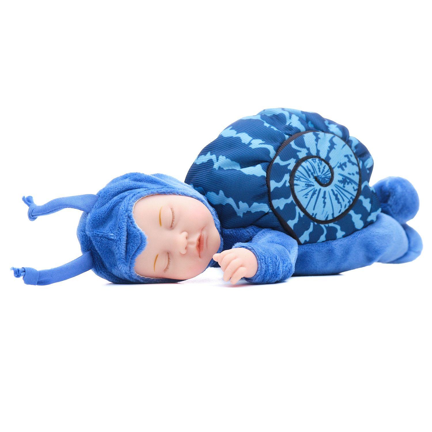 Muñeco Tierno Modelo Bebe Caracol Azul-1