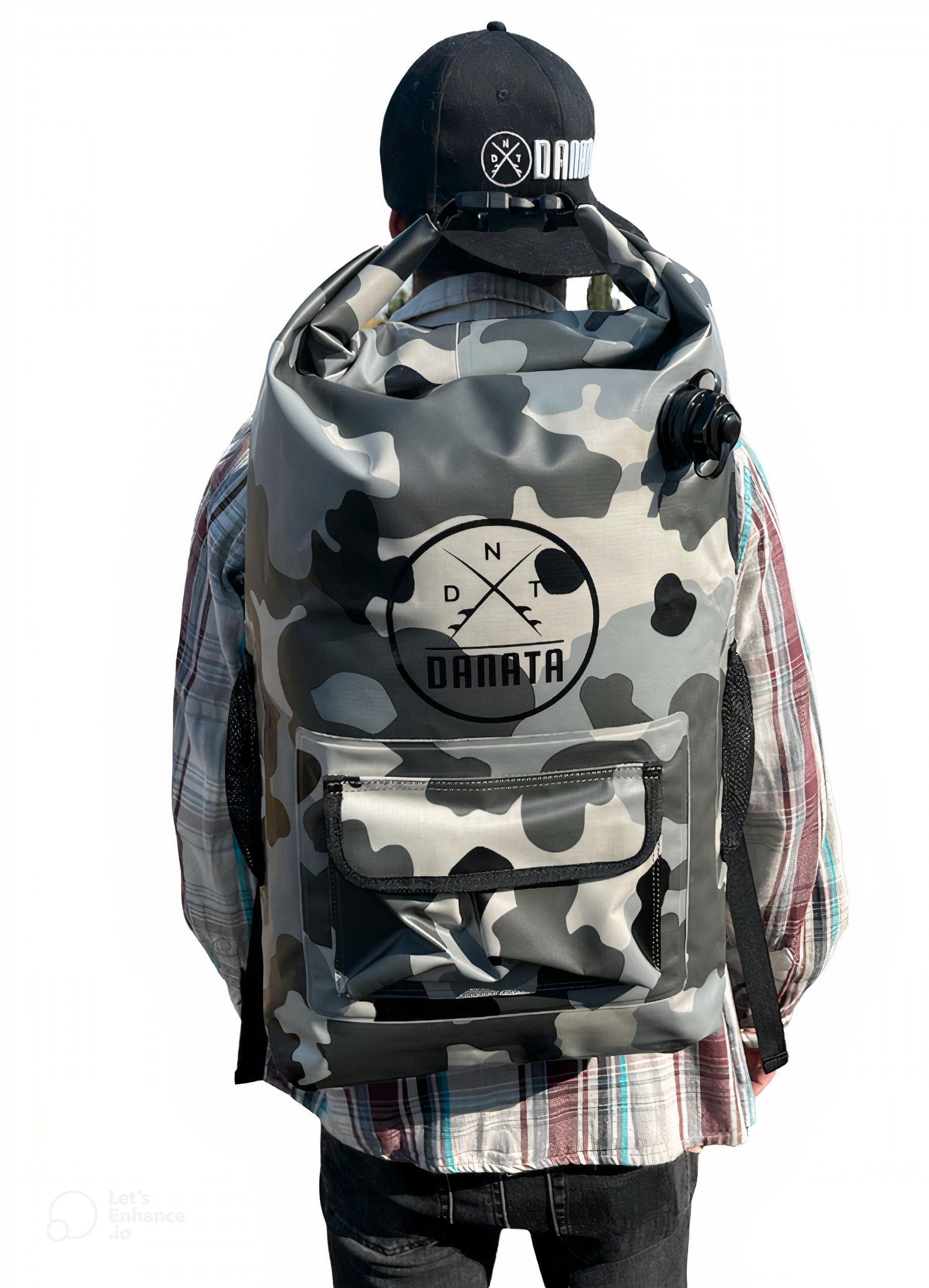 Mochila Seca 35L Danata Camuflaje Gris-1