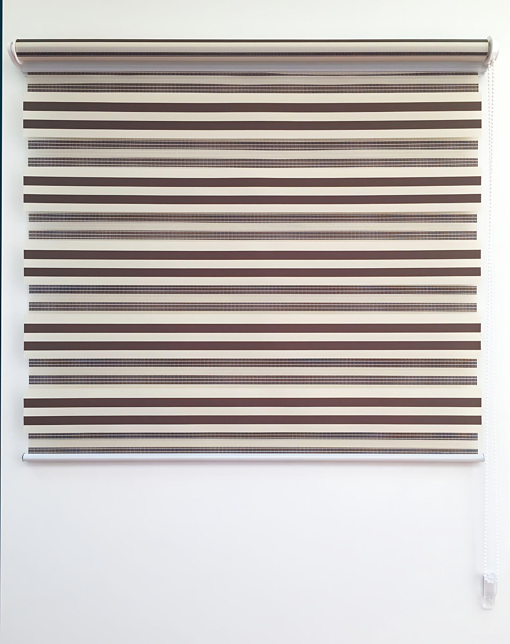 Cortina Roller DUO Basic Bic Beige-Café 090x180 cm-2