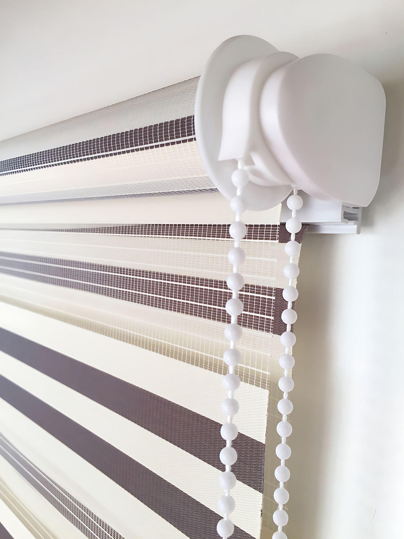 Cortina Roller DUO Basic Bic Beige-Café 090x180 cm-3