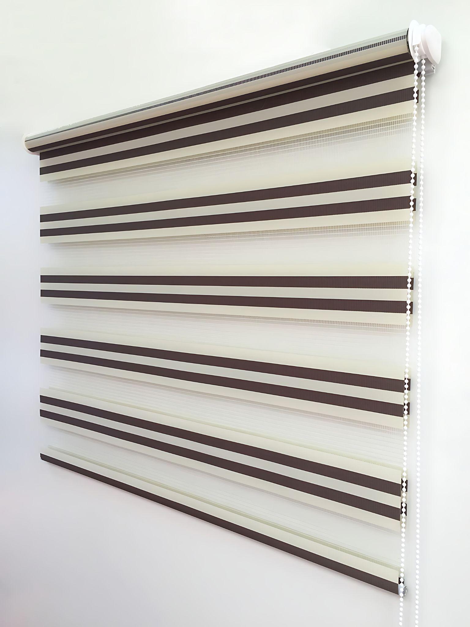 Cortina Roller DUO Basic Bic Beige-Café 090x180 cm-4