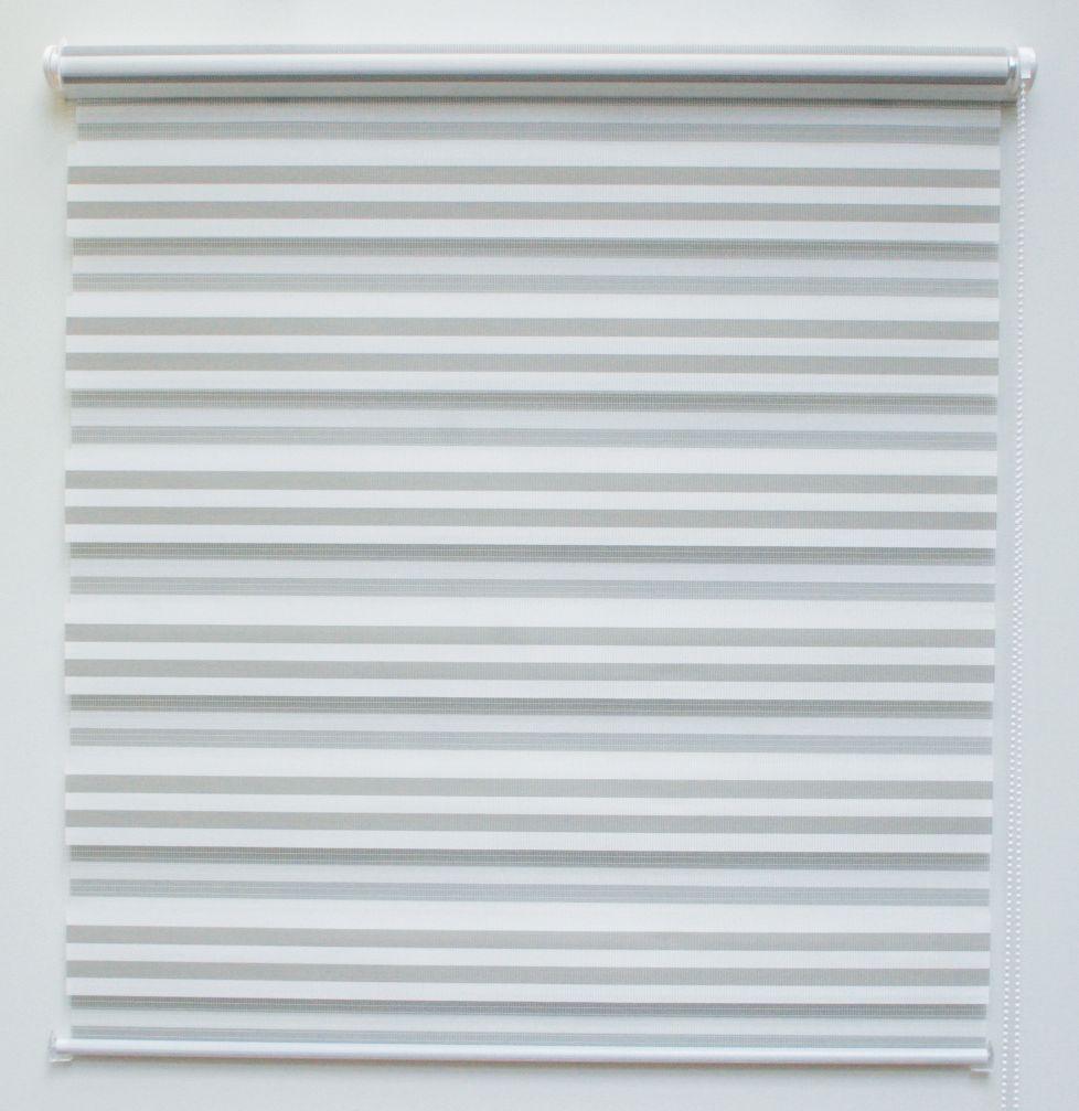 Cortina Roller DUO Basic Bic Crudo-Gris 140x180 cm-1