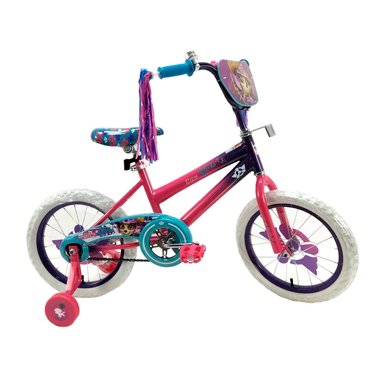 Bicicleta Infantil Dibujos Animados Aro 12 - Rosa-0