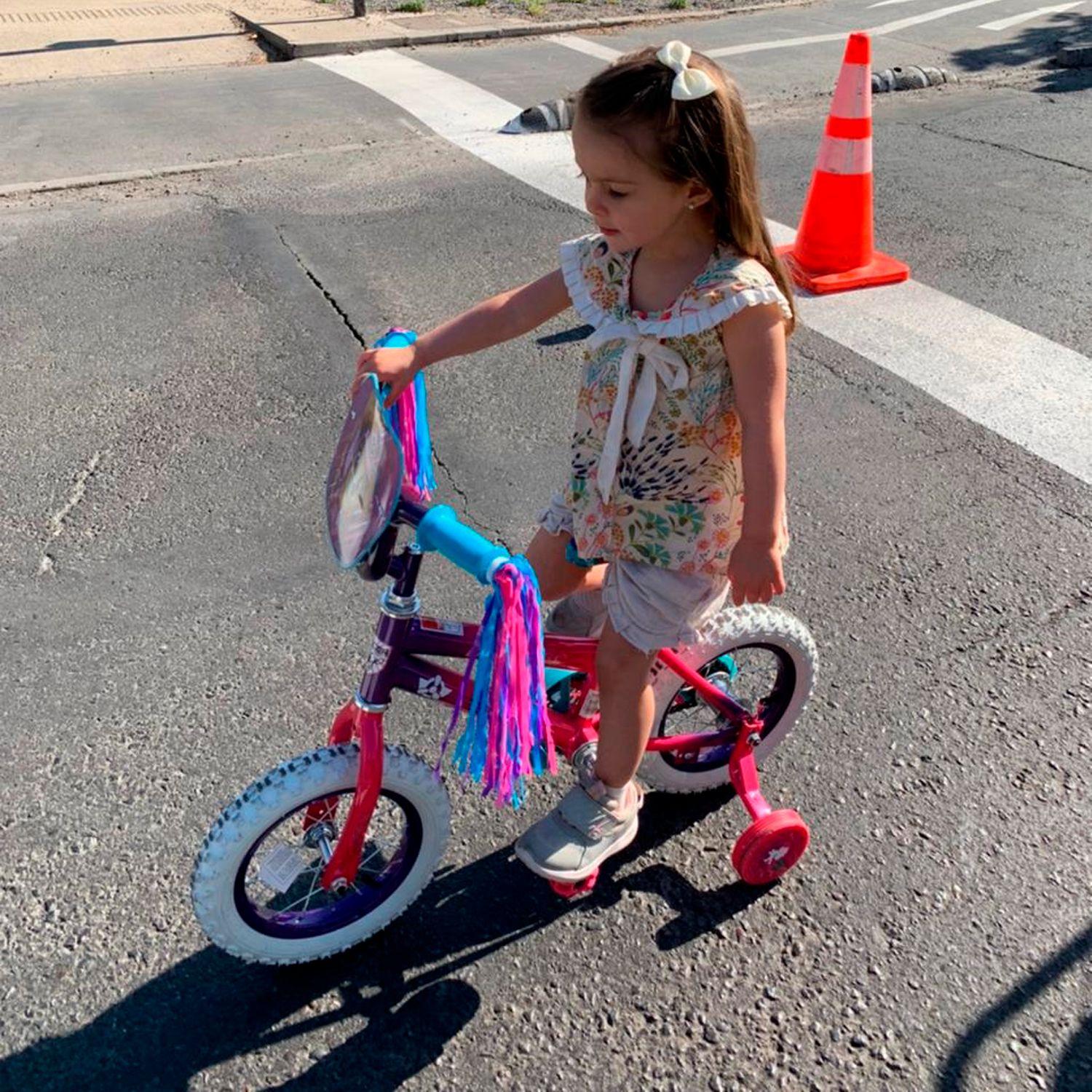 Bicicleta Infantil Dibujos Animados Aro 12 - Rosa-2