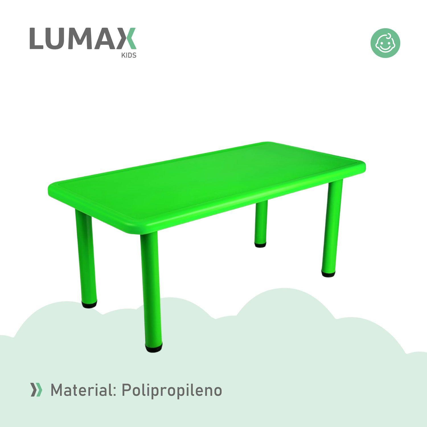 Mesa Plastico Niño 120x60x50 Colores Infantil Metinca-4