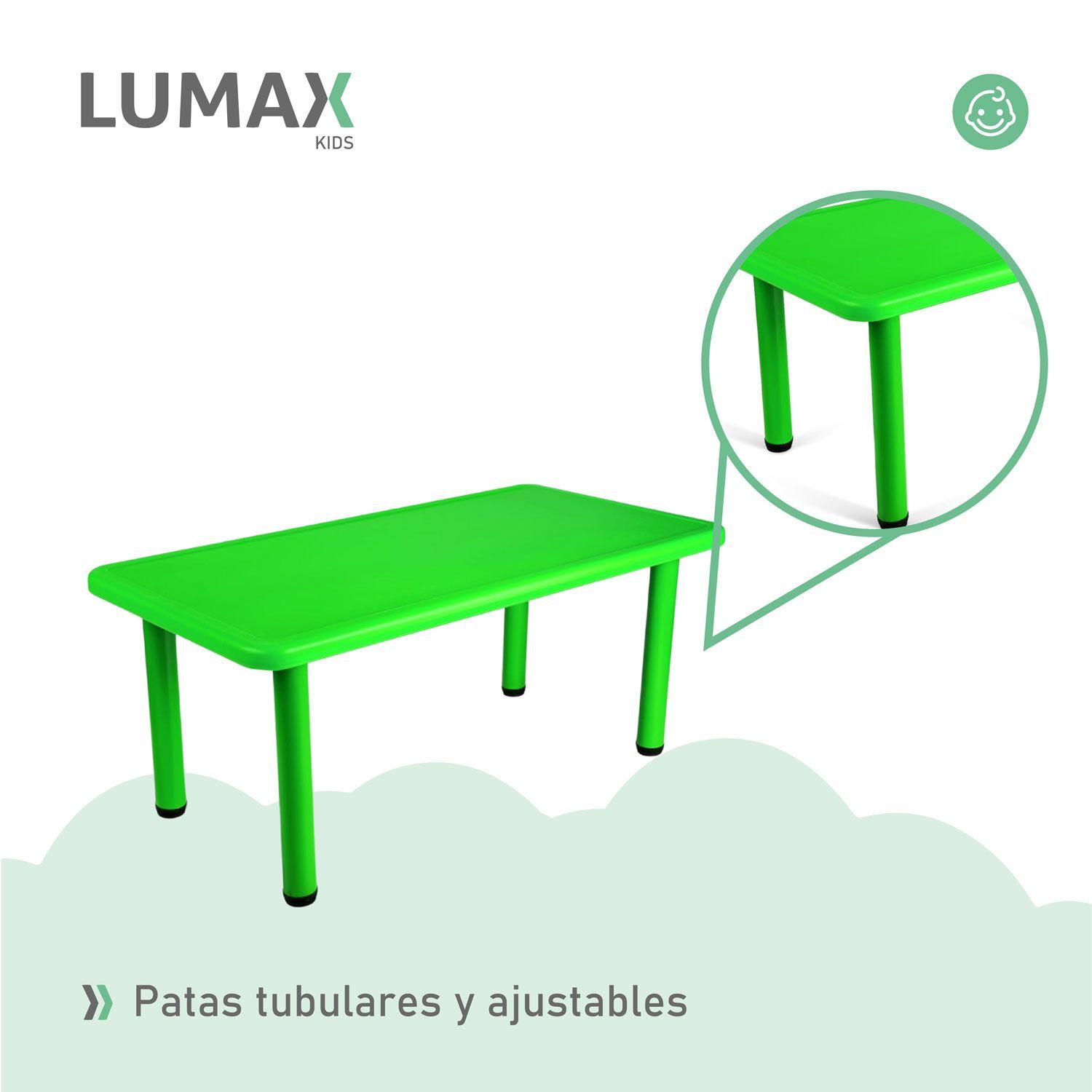 Mesa Plastico Niño 120x60x50 Colores Infantil Metinca-5