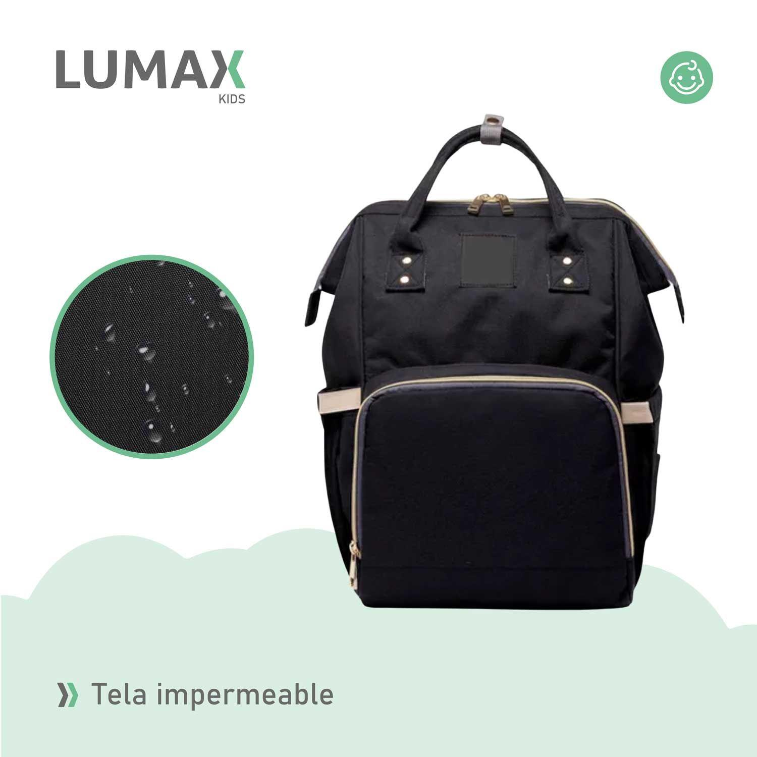 Bolso Mochila Maternal Fashion Alta Calidad Negro-6