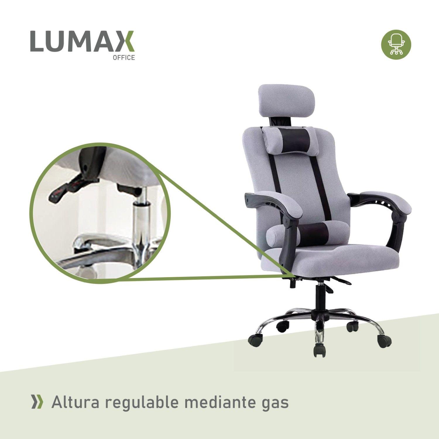 Silla Gamer Ejecutiva Wynn Color Gris-4