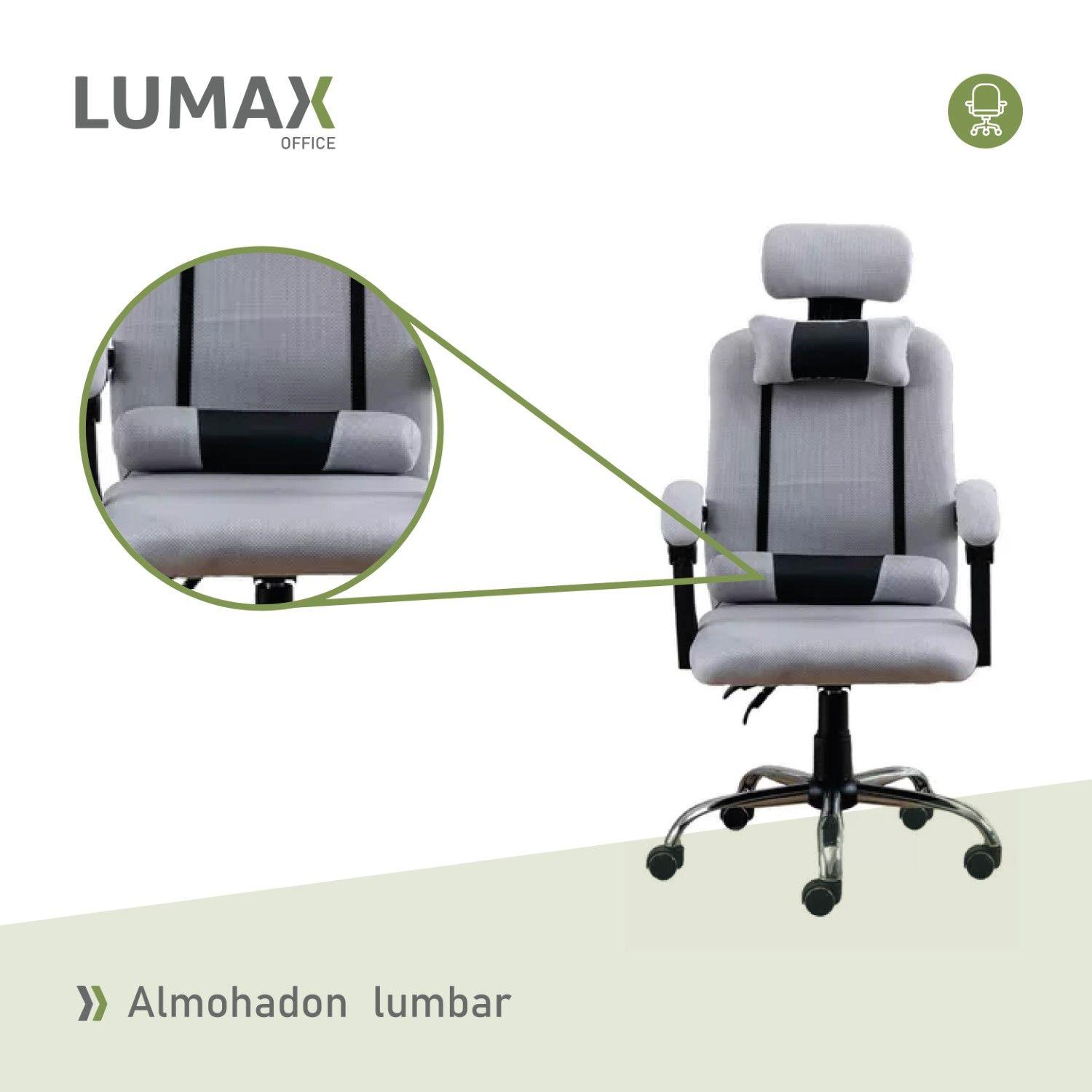 Silla Gamer Ejecutiva Wynn Color Gris-6