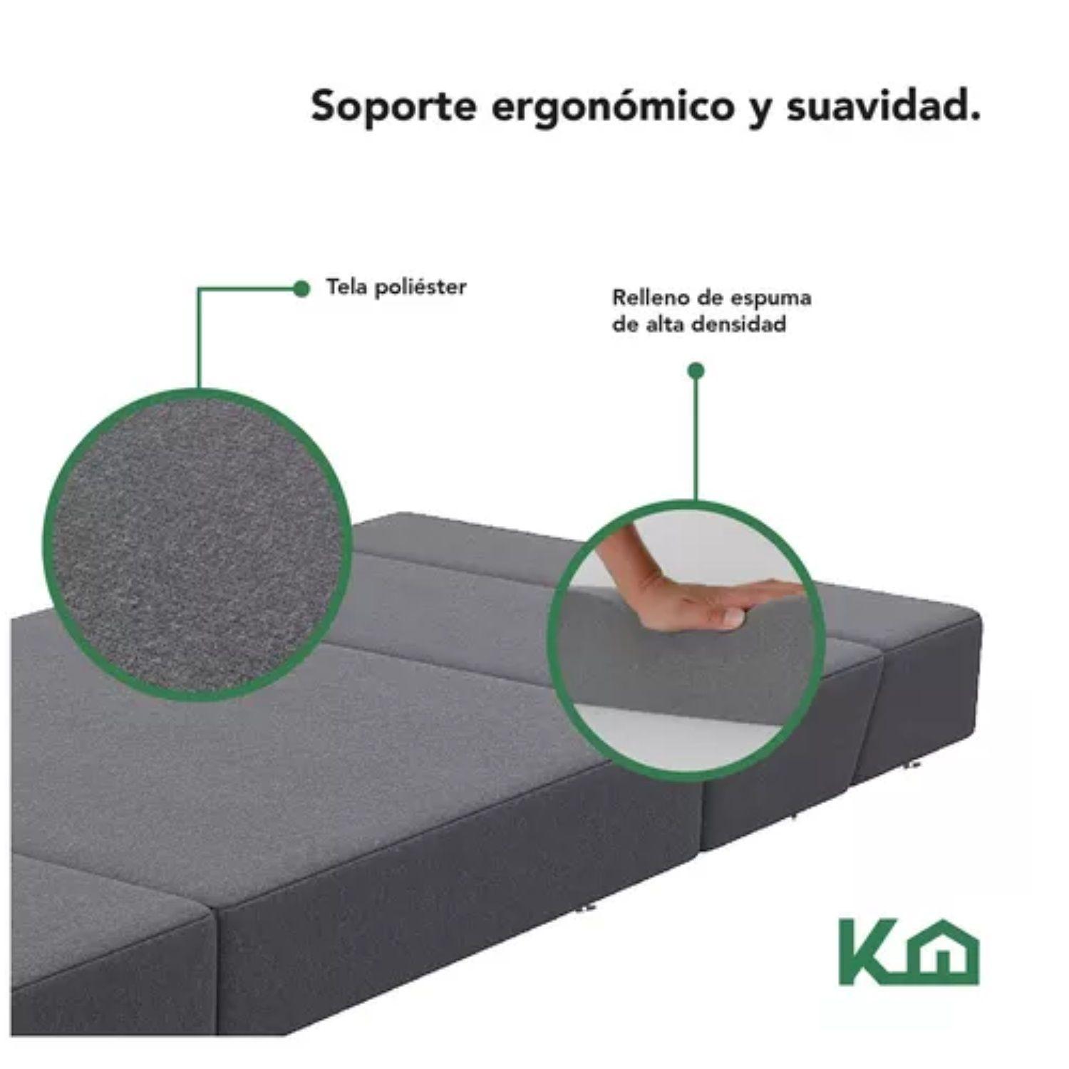 Sofa Cama Sillon Plegable Individual 2 En 1 Multifuncional-3