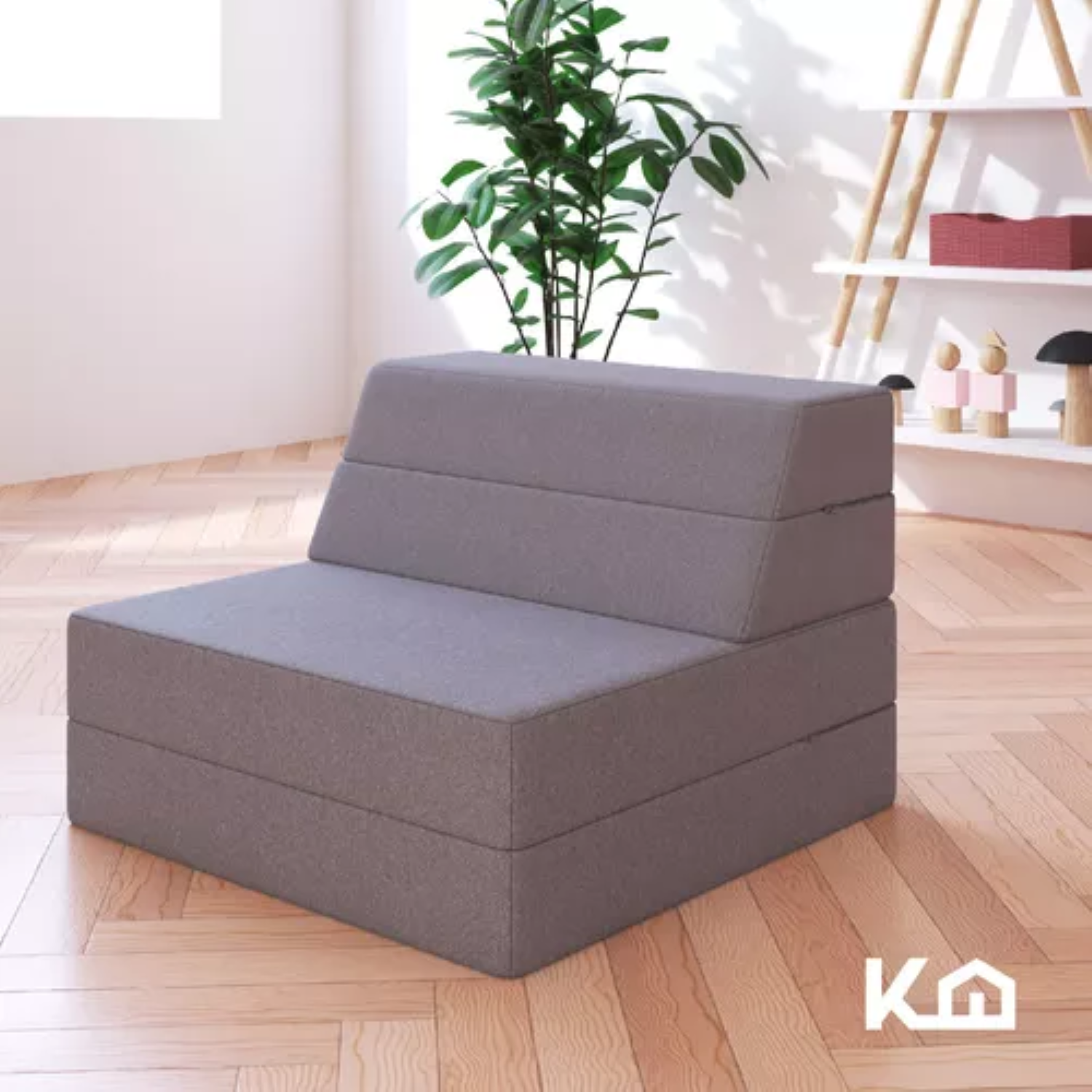Sofa Cama Sillon Plegable Individual 2 En 1 Multifuncional-7