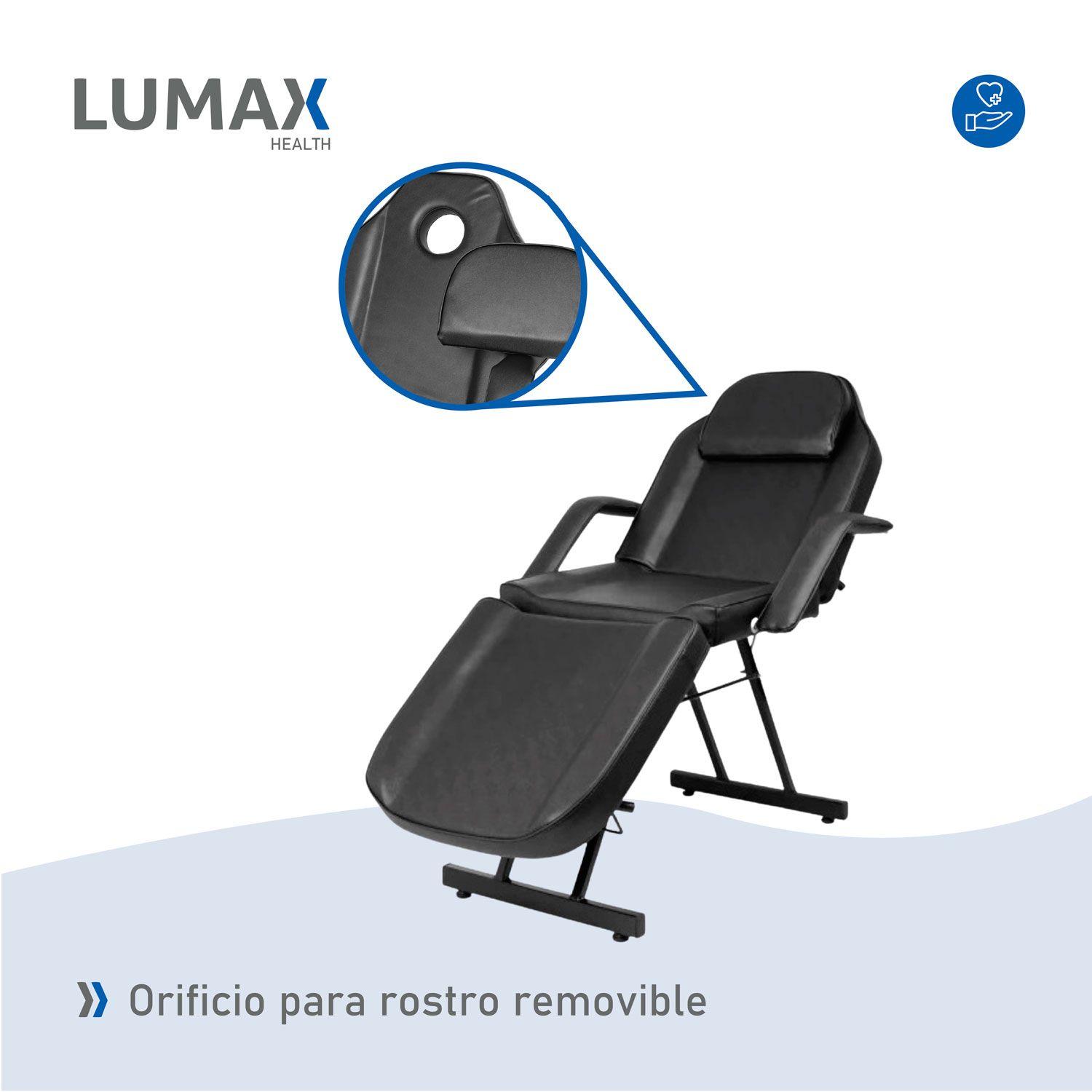 Camilla Reclinable Para Masajes Depilacion y Tatuajes Negra-4