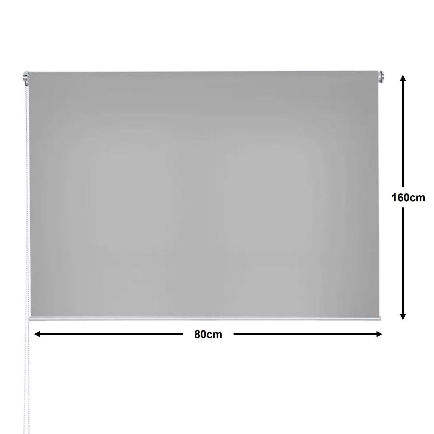 Cortina Roller Rustica Lumax Colores 0.8 X 1.6 Gris-4
