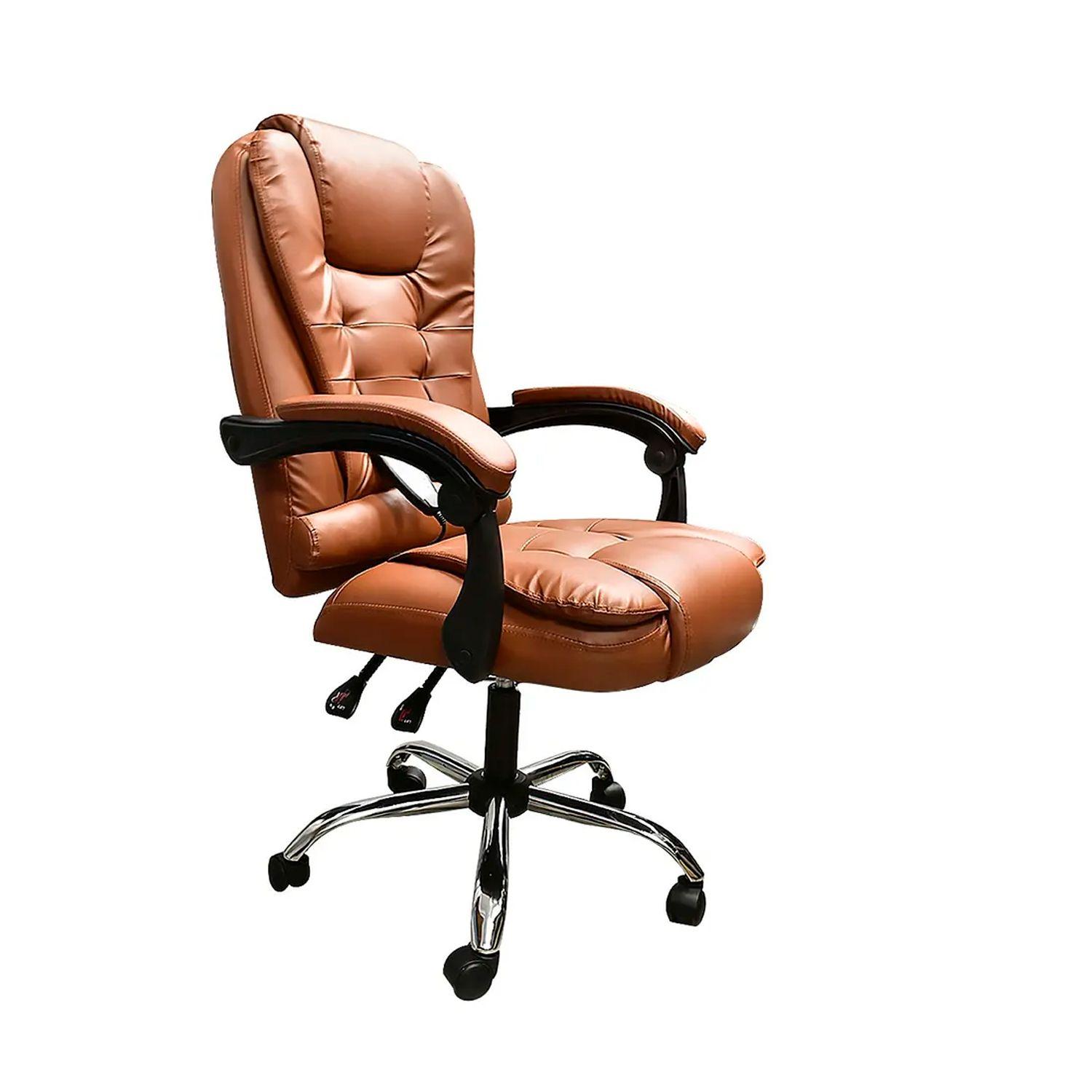 Silla Ejecutiva Escritorio Miles Premium Color Cafe-0