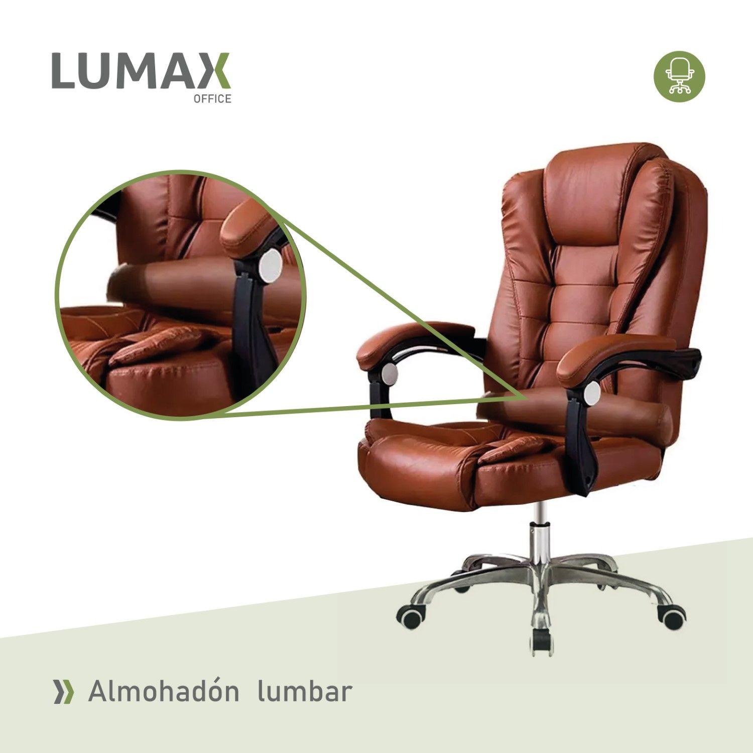 Silla Ejecutiva Escritorio Miles Premium Color Cafe-6