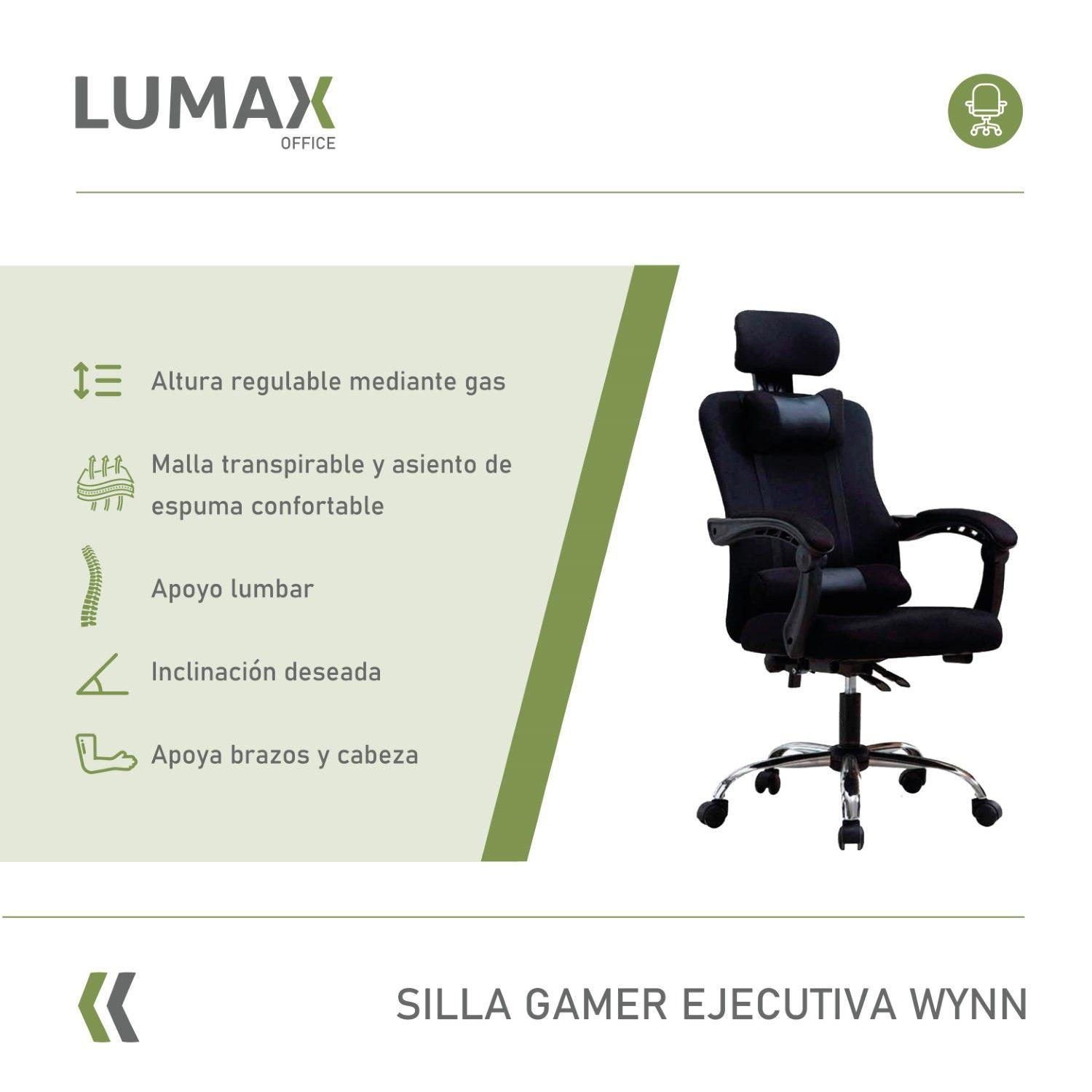 Silla Ejecutiva Oficina Wynn Negra-1