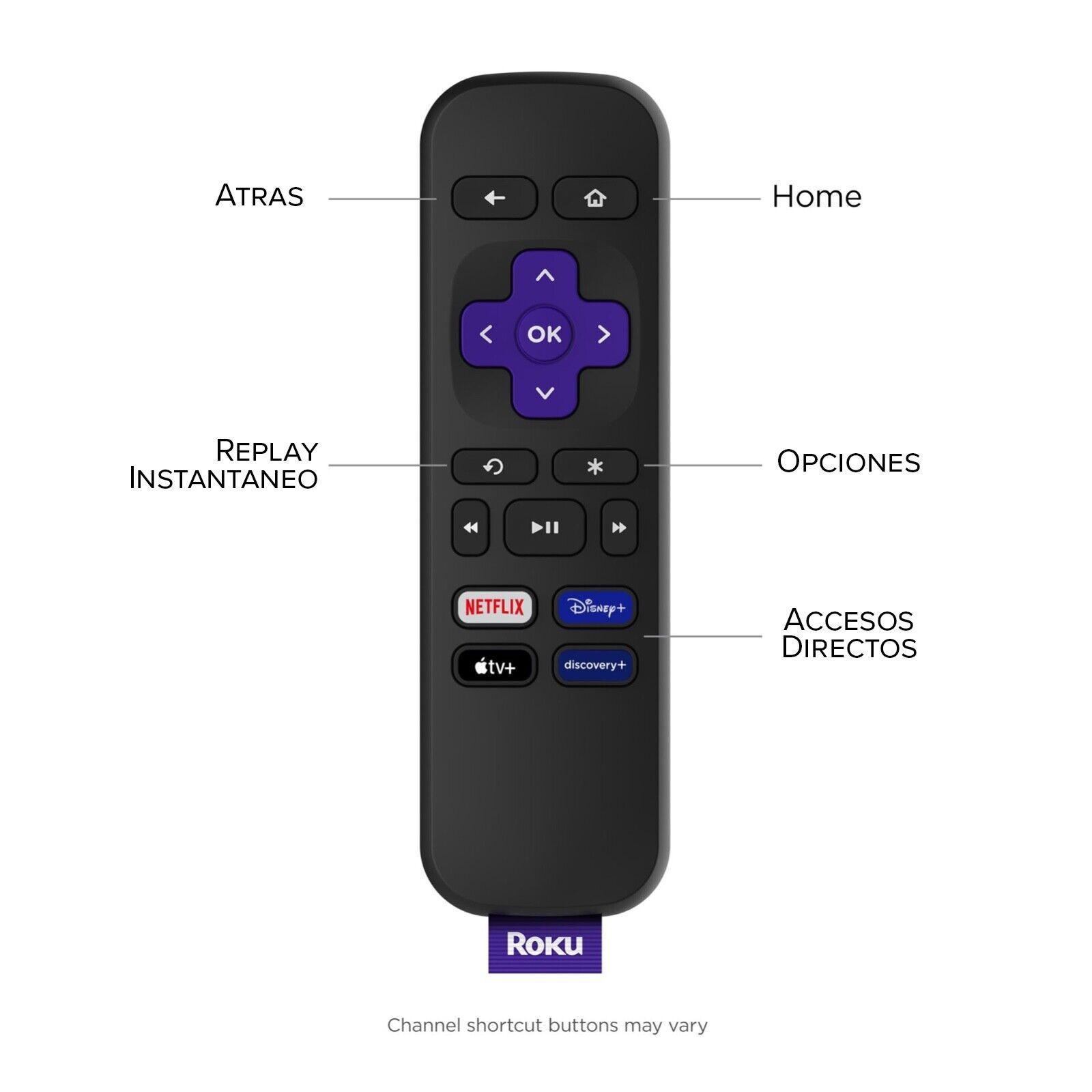 Roku Premiere 4K Disney+, HBO, Netflix, Amazon, Zapping, DTV-3